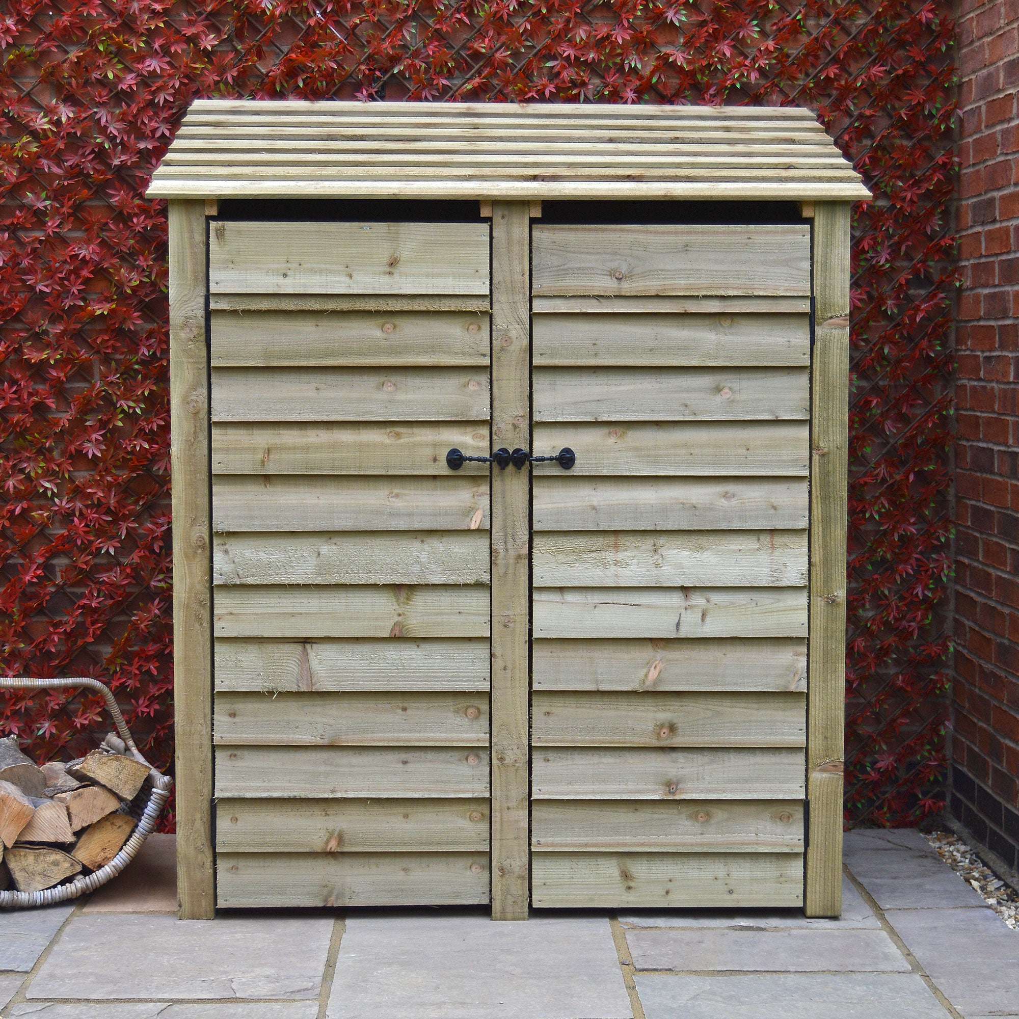 Exceptional Garden:Rutland Country Cottesmore Log Store with Door - 6ft