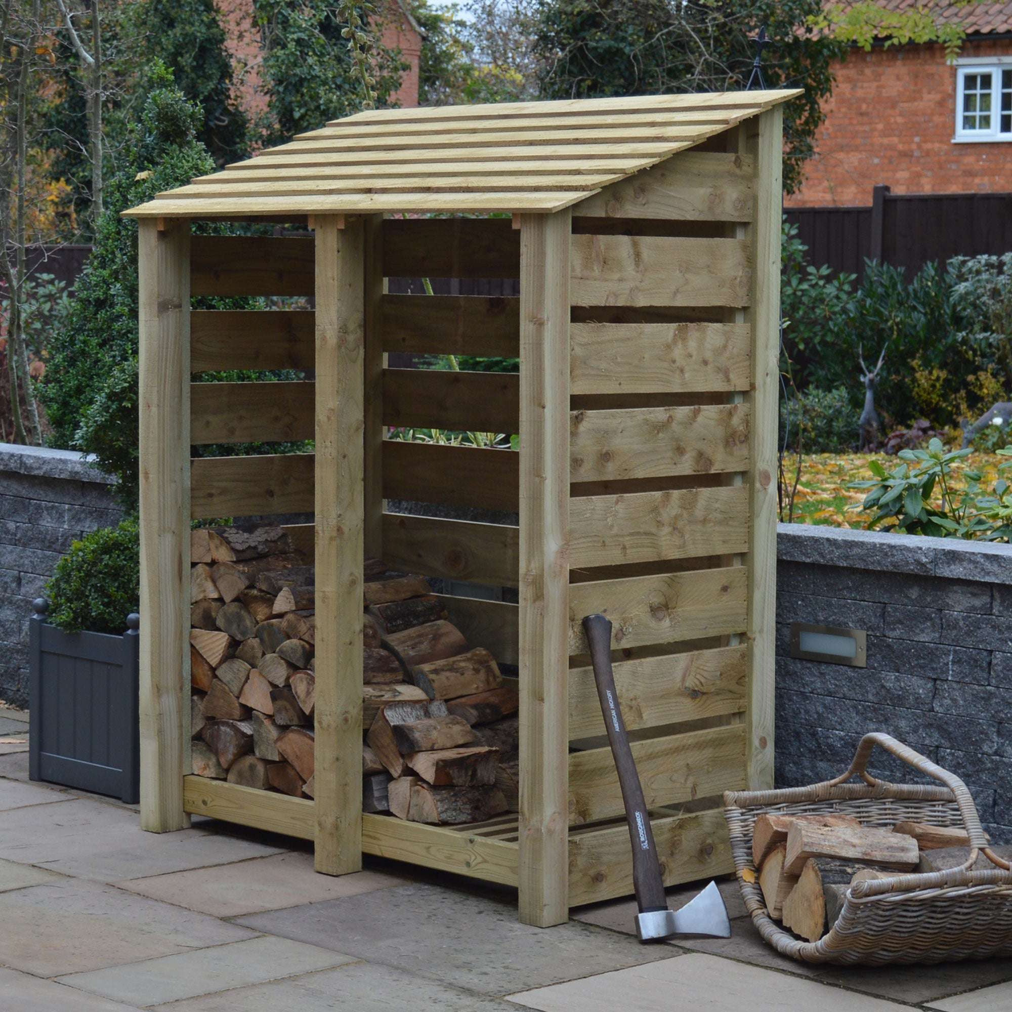 Rutland Country Cottesmore Log Store - 6ft:Rutland County,Exceptional Garden