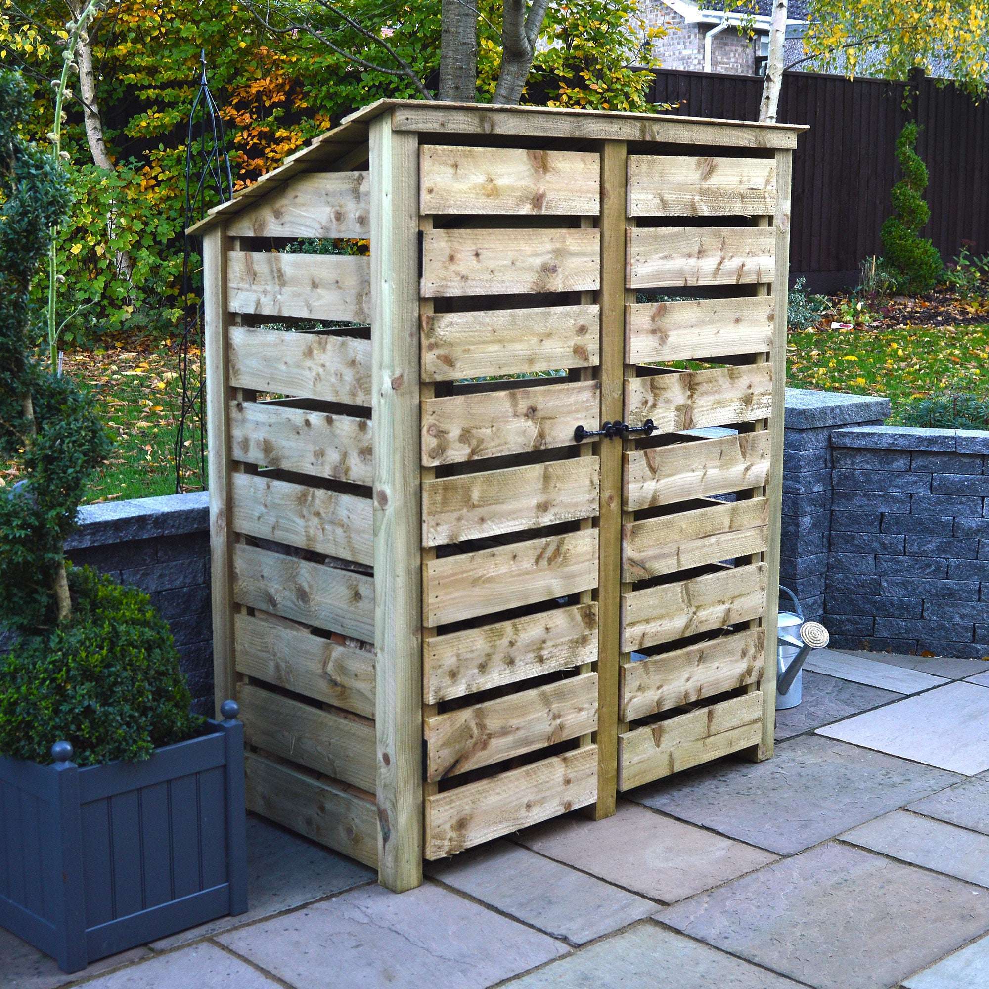 Rutland Country Cottesmore Log Store with Door - 6ft:Rutland County,Exceptional Garden