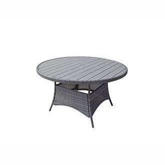 Exceptional Garden:Signature Weave Emily 135cm Bistro Table with Polywood  Table Top