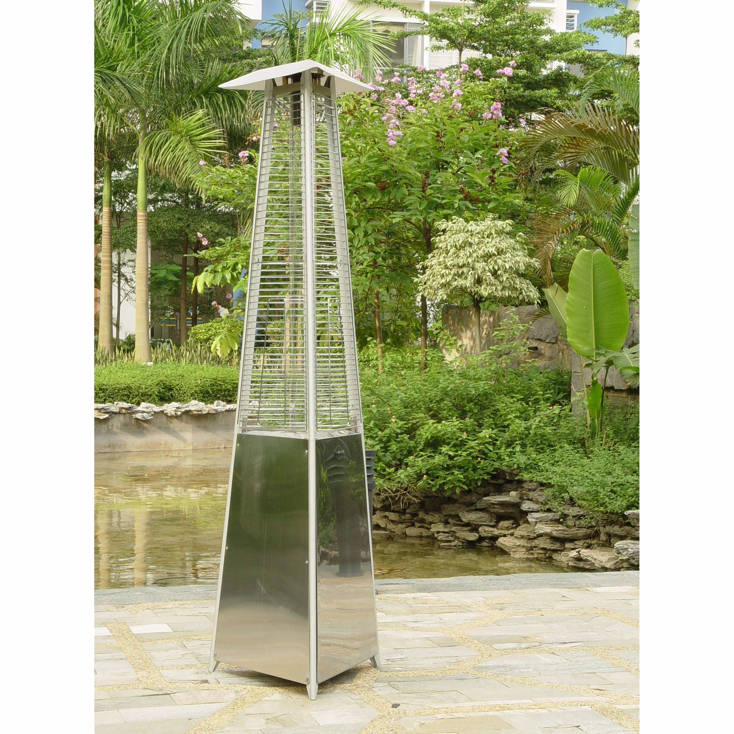 Exceptional Garden:Lifestyle Tahiti II Stainless Steel Flame Heater