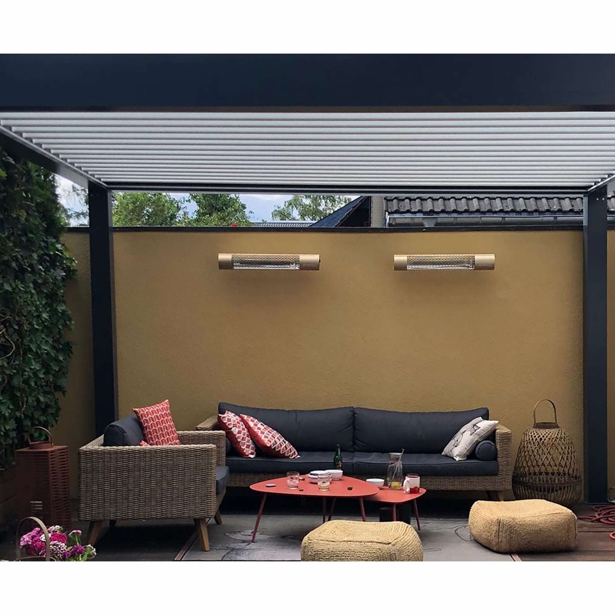 Exceptional Garden:Herschel CALIFORNIA Gold 2000w Wall Mounted Heater