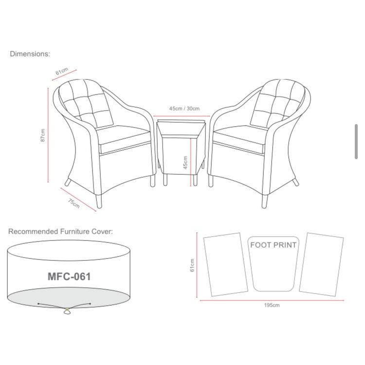 Sepino 2 Seater Set