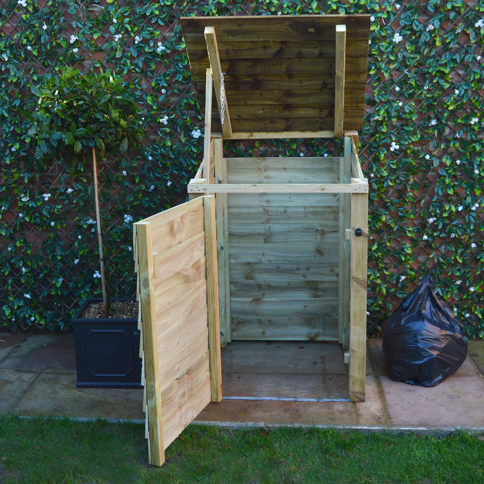 Exceptional Garden:Rutland Country Morcott Single Wheelie Bin Storage Unit