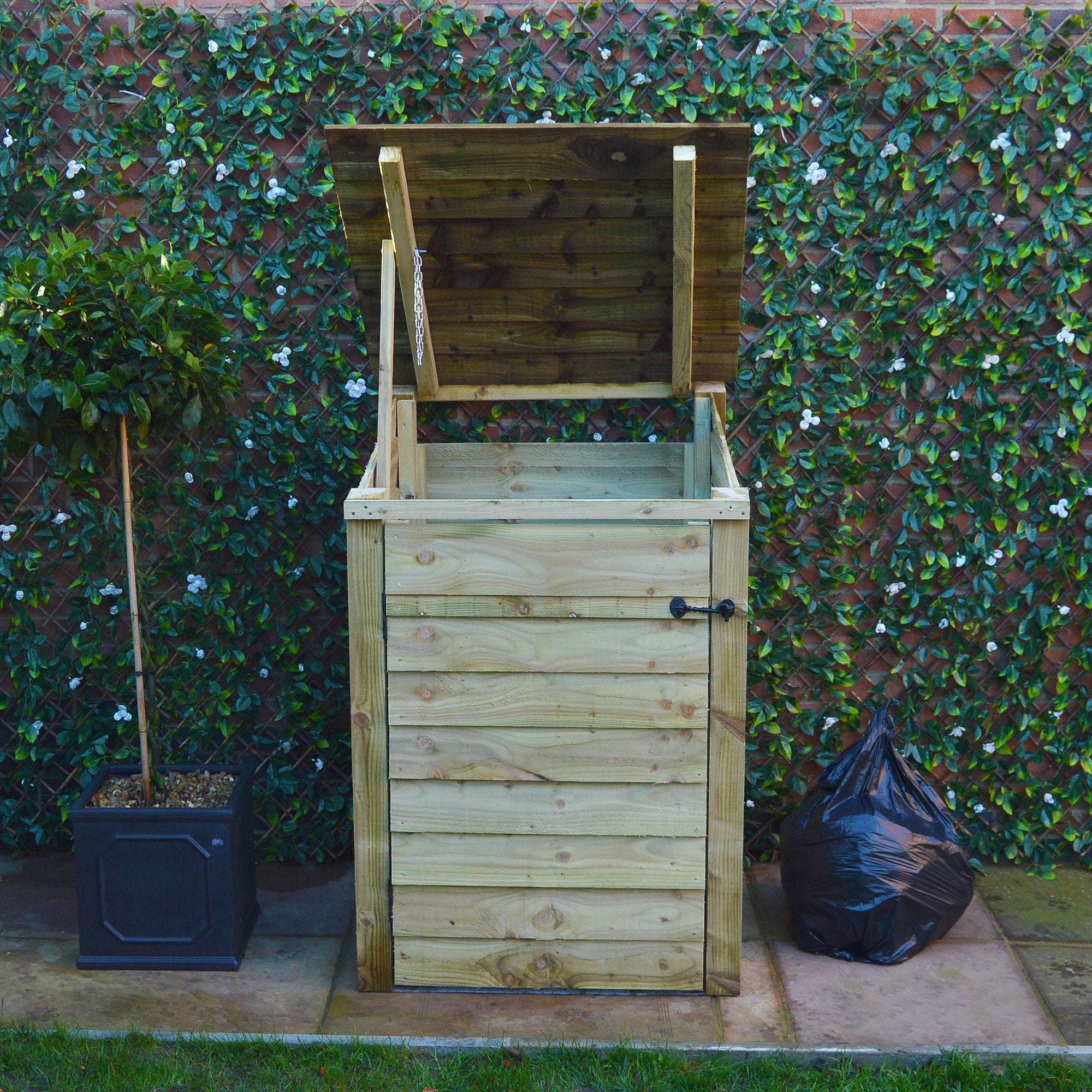 Exceptional Garden:Rutland Country Morcott Single Wheelie Bin Storage Unit