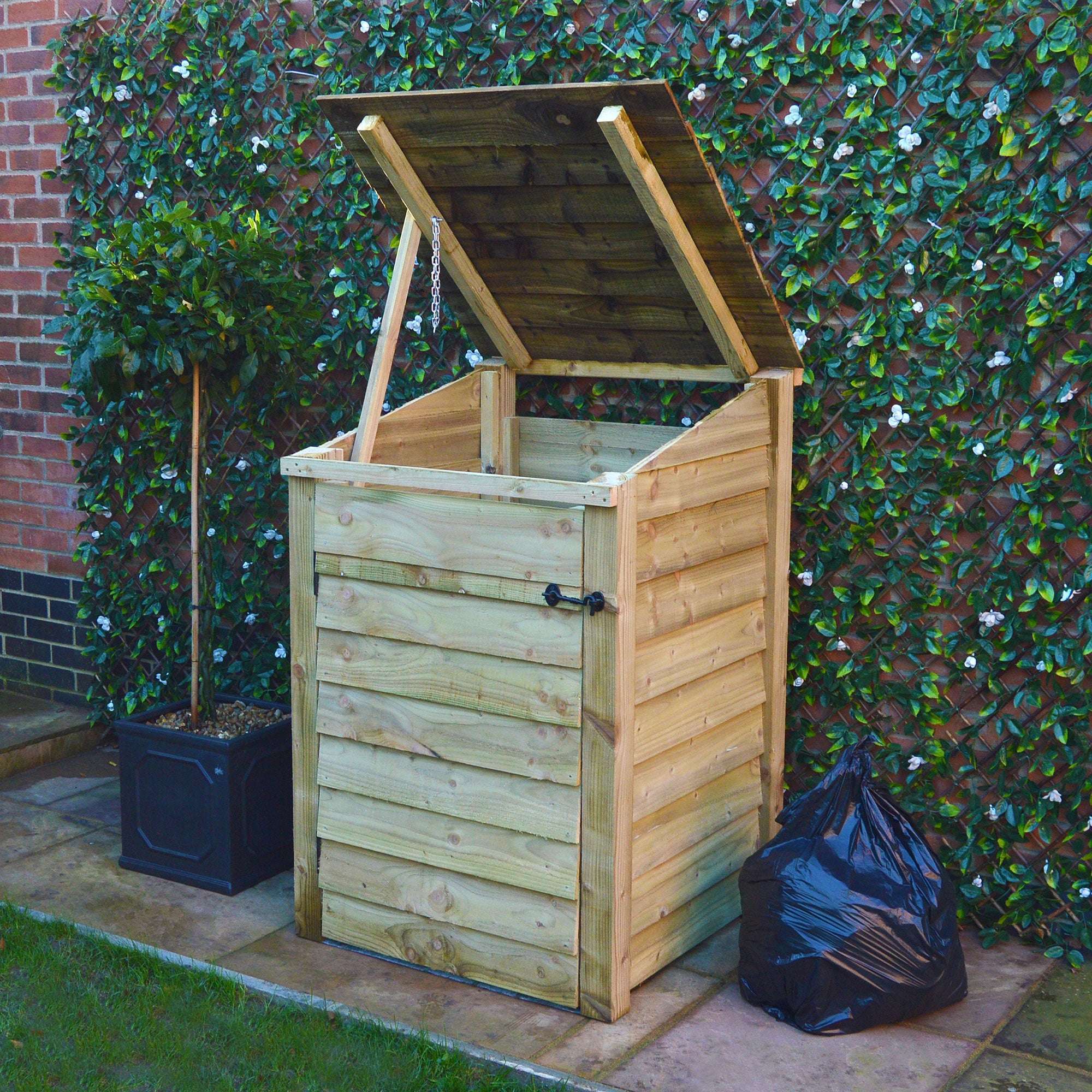 Exceptional Garden:Rutland Country Morcott Single Wheelie Bin Storage Unit
