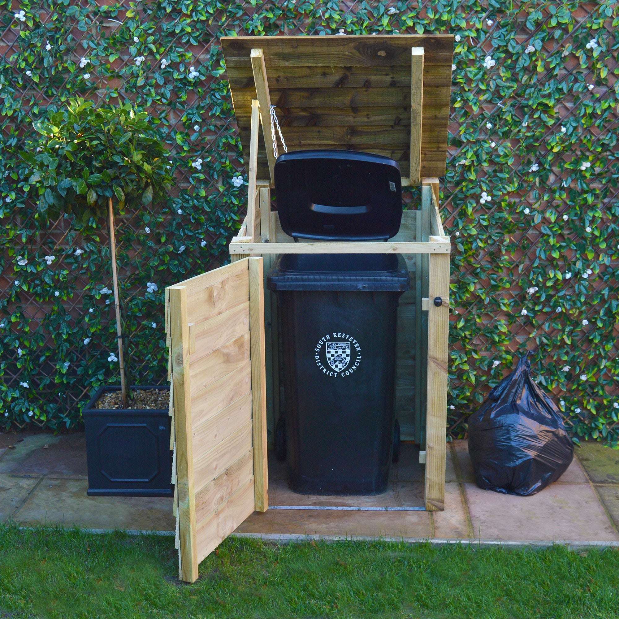 Exceptional Garden:Rutland Country Morcott Single Wheelie Bin Storage Unit