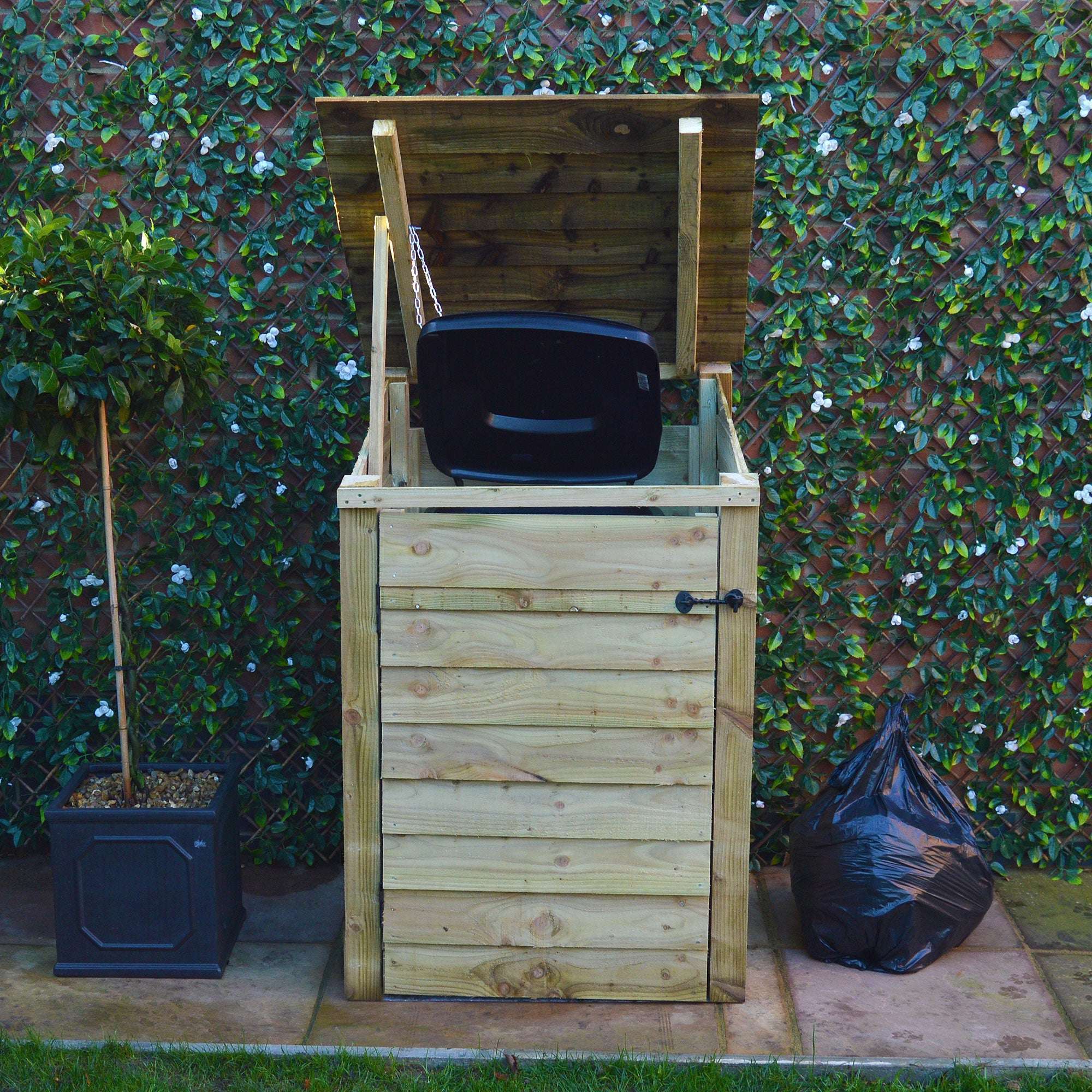 Exceptional Garden:Rutland Country Morcott Single Wheelie Bin Storage Unit