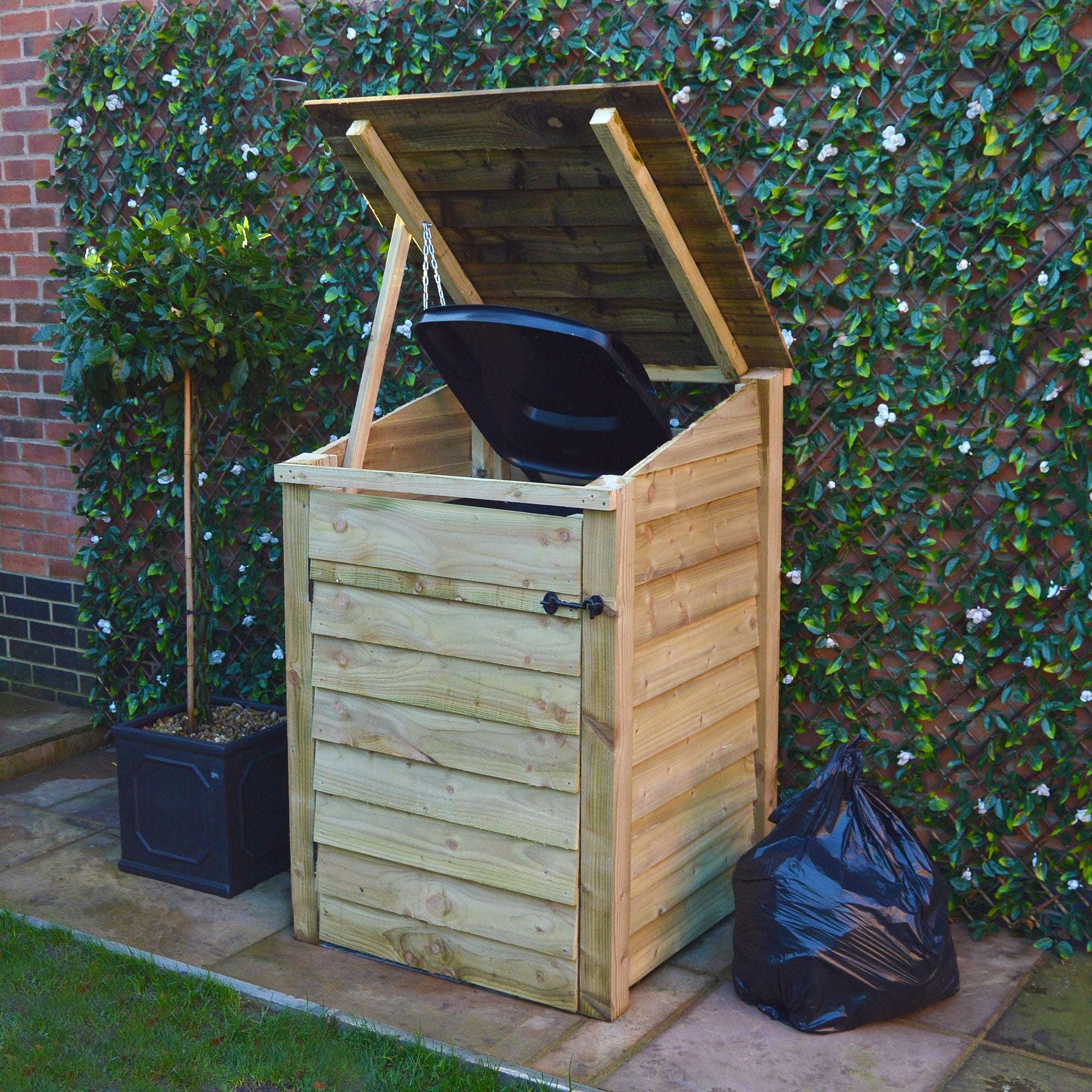 Exceptional Garden:Rutland Country Morcott Single Wheelie Bin Storage Unit