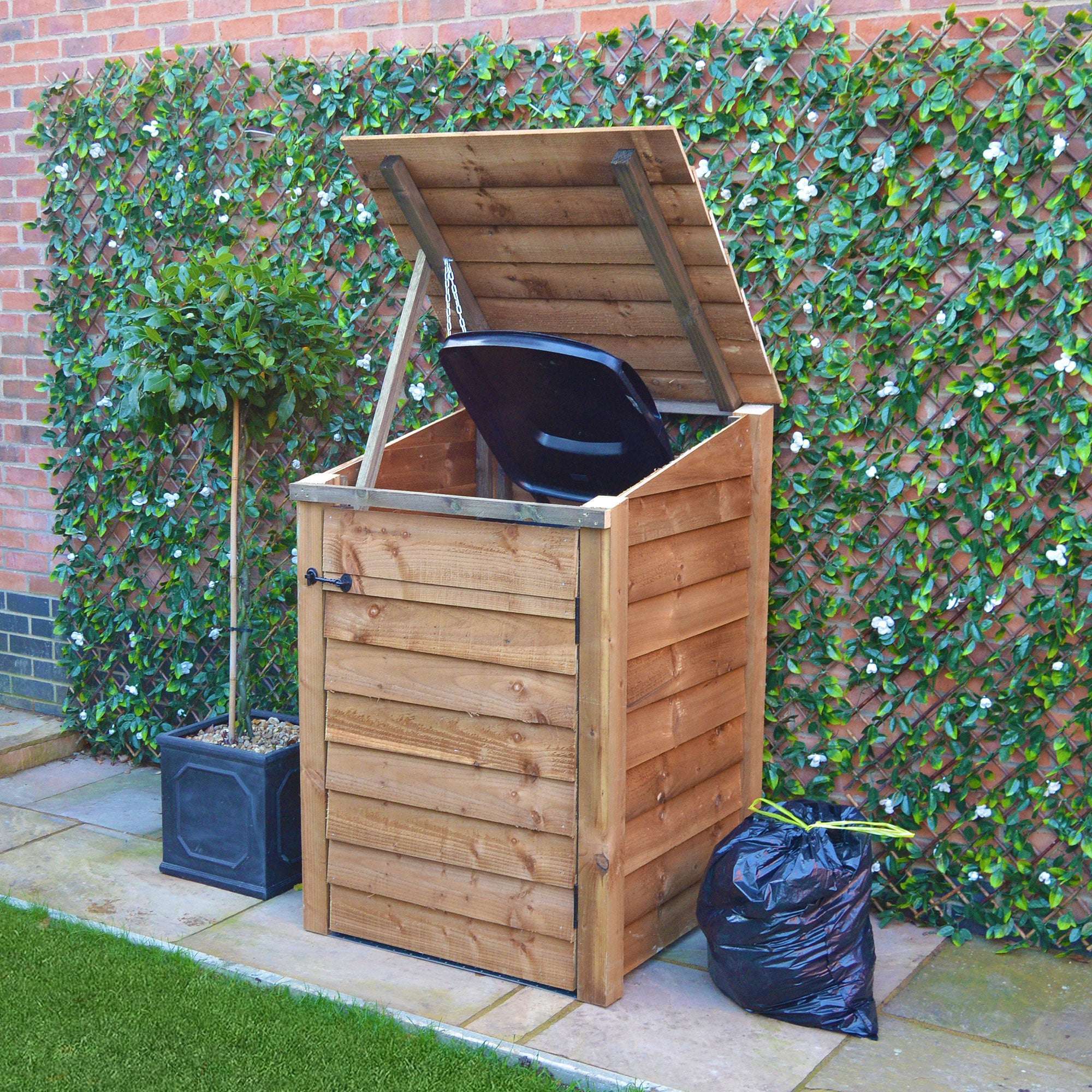 Exceptional Garden:Rutland Country Morcott Single Wheelie Bin Storage Unit