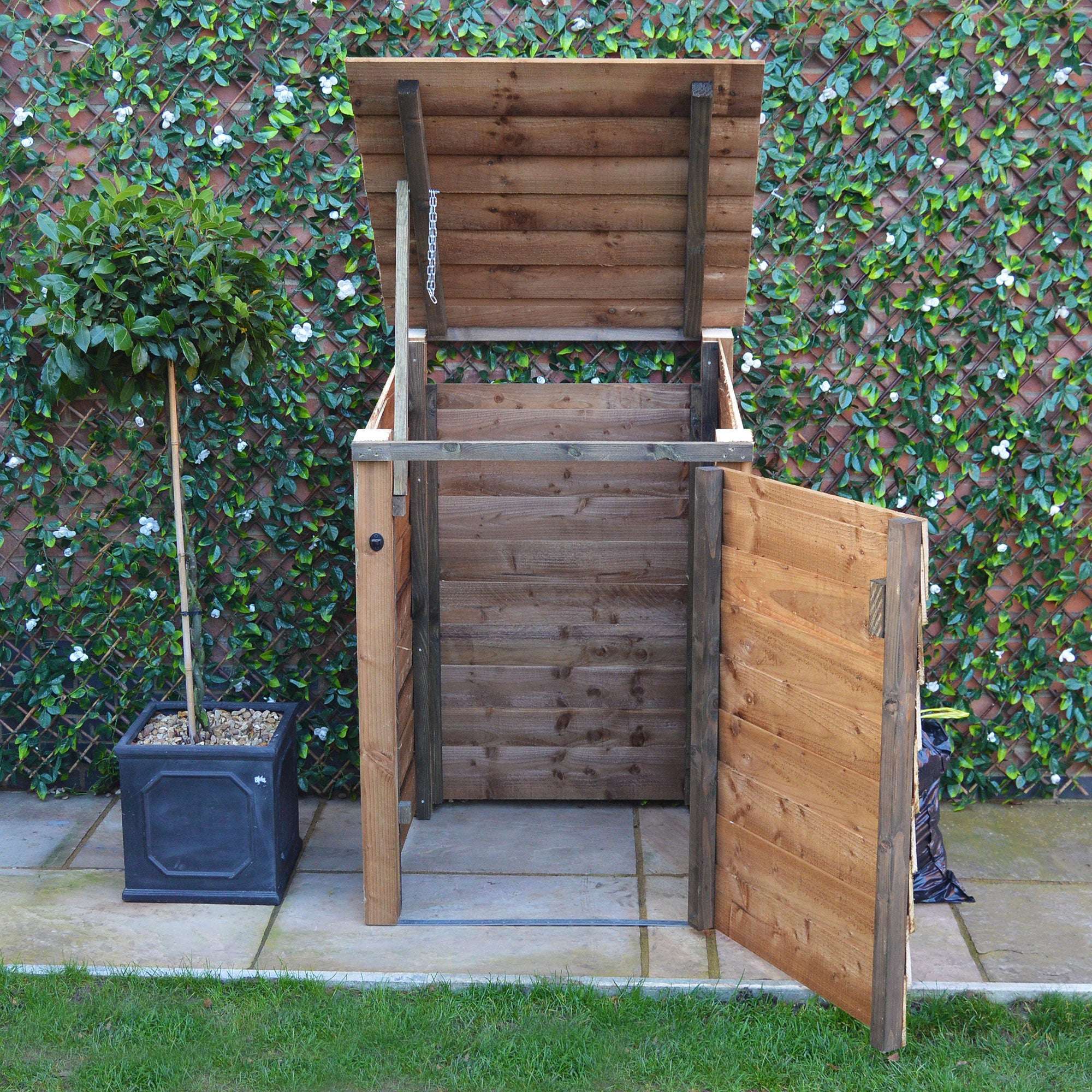 Exceptional Garden:Rutland Country Morcott Single Wheelie Bin Storage Unit