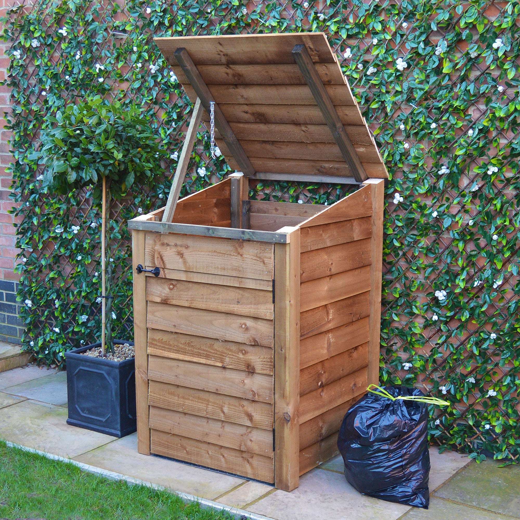 Exceptional Garden:Rutland Country Morcott Single Wheelie Bin Storage Unit