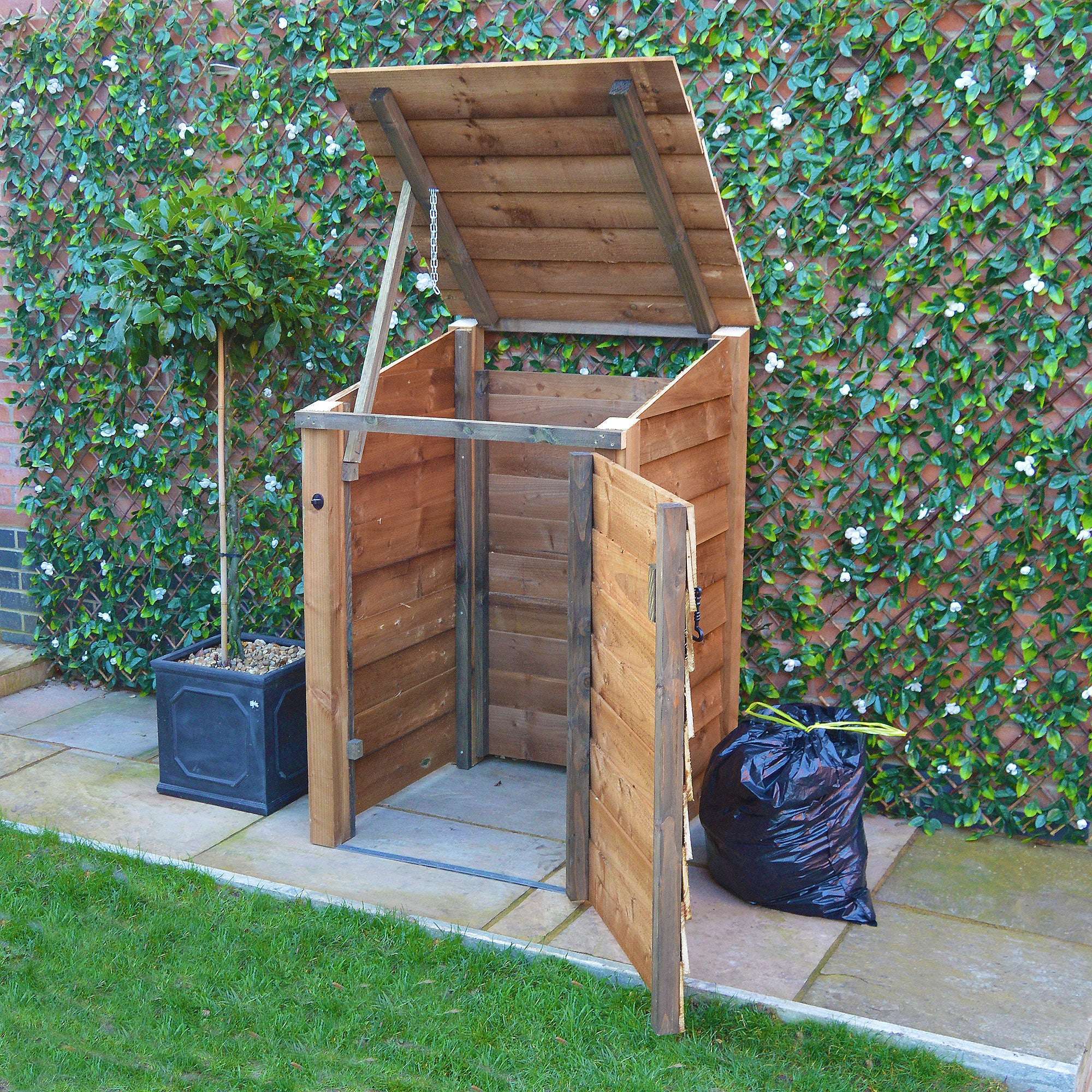 Exceptional Garden:Rutland Country Morcott Single Wheelie Bin Storage Unit