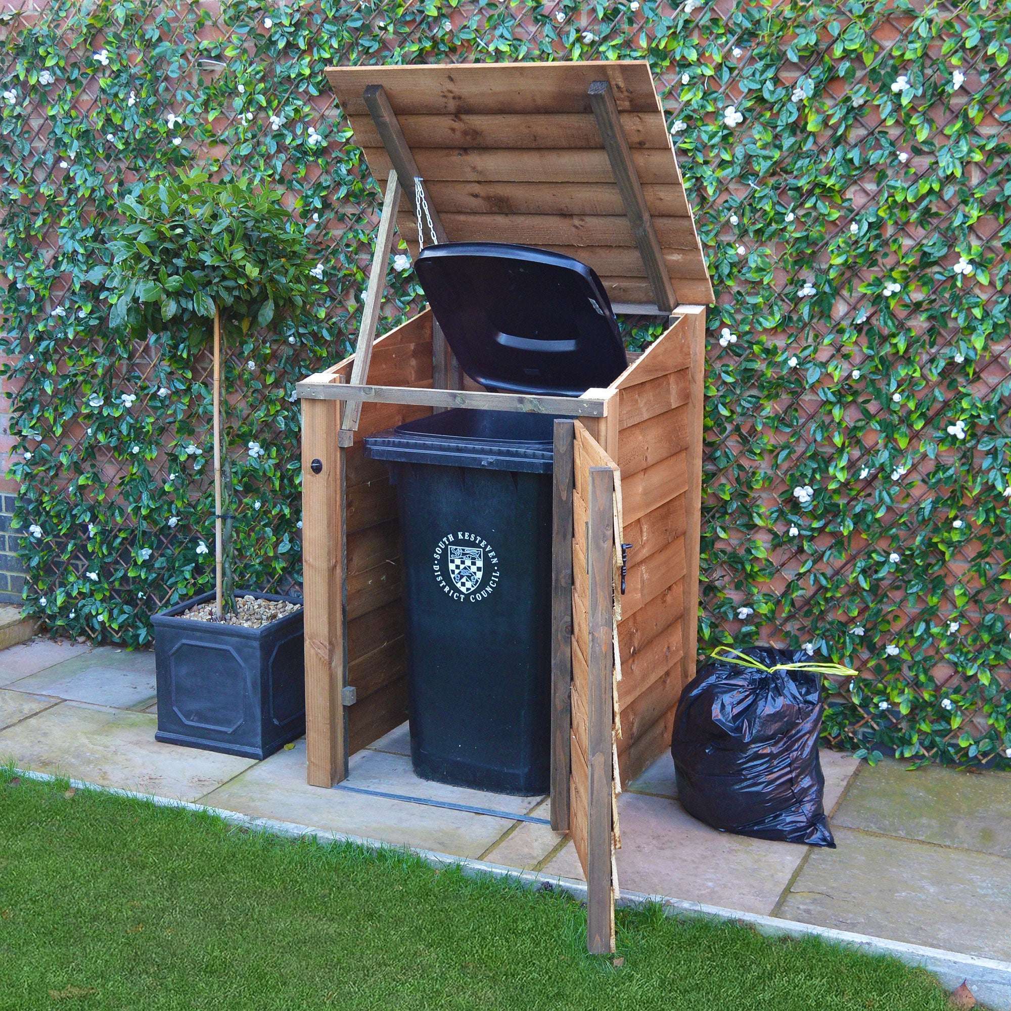 Exceptional Garden:Rutland Country Morcott Single Wheelie Bin Storage Unit