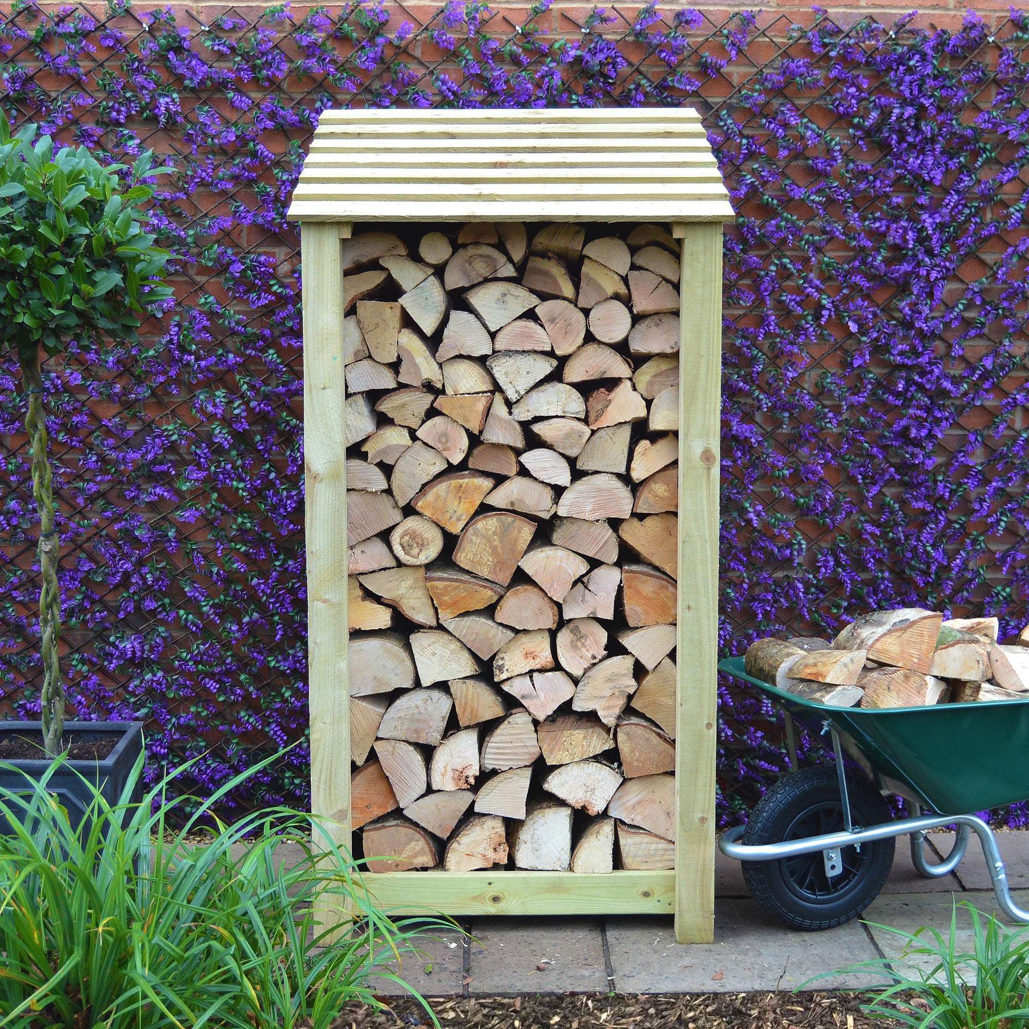 Exceptional Garden:Rutland County Burley Log Store - 6ft