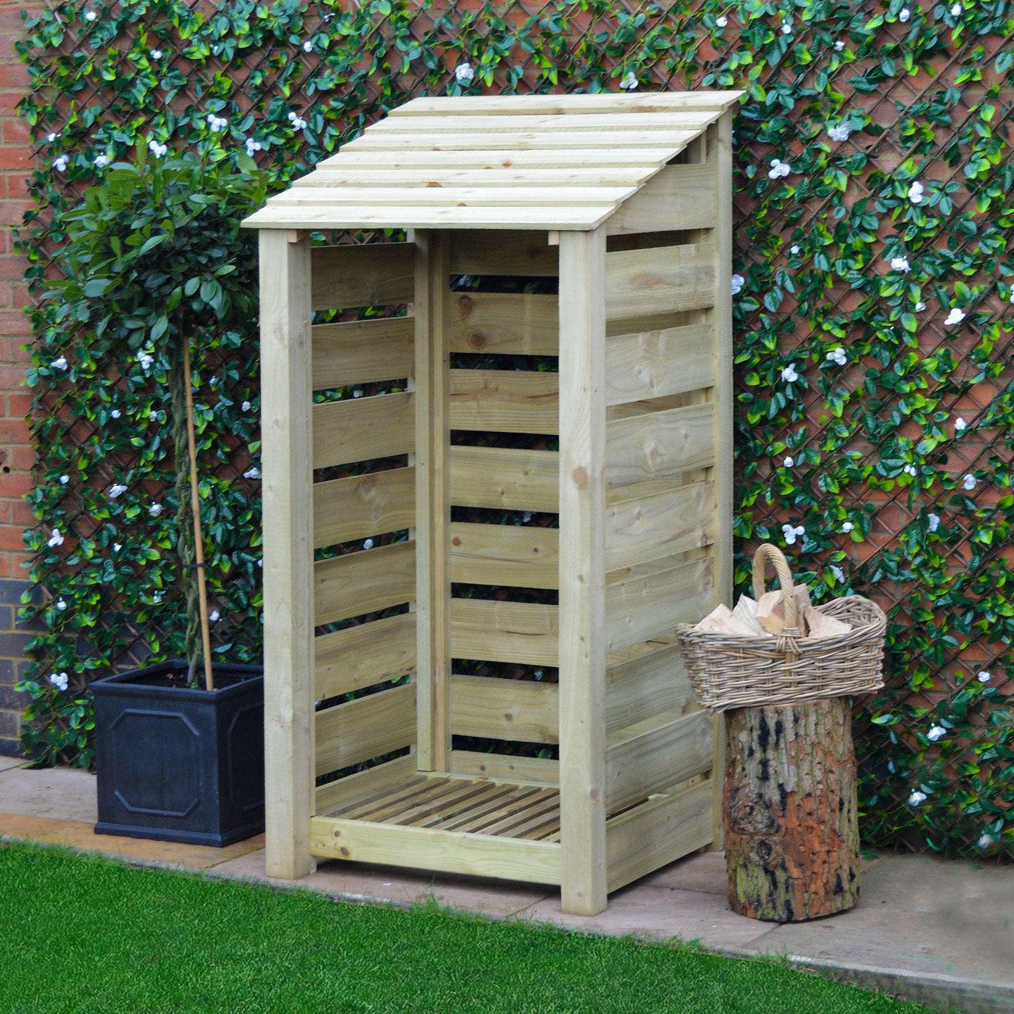 Rutland County Burley Log Store - 6ft:Rutland County,Exceptional Garden