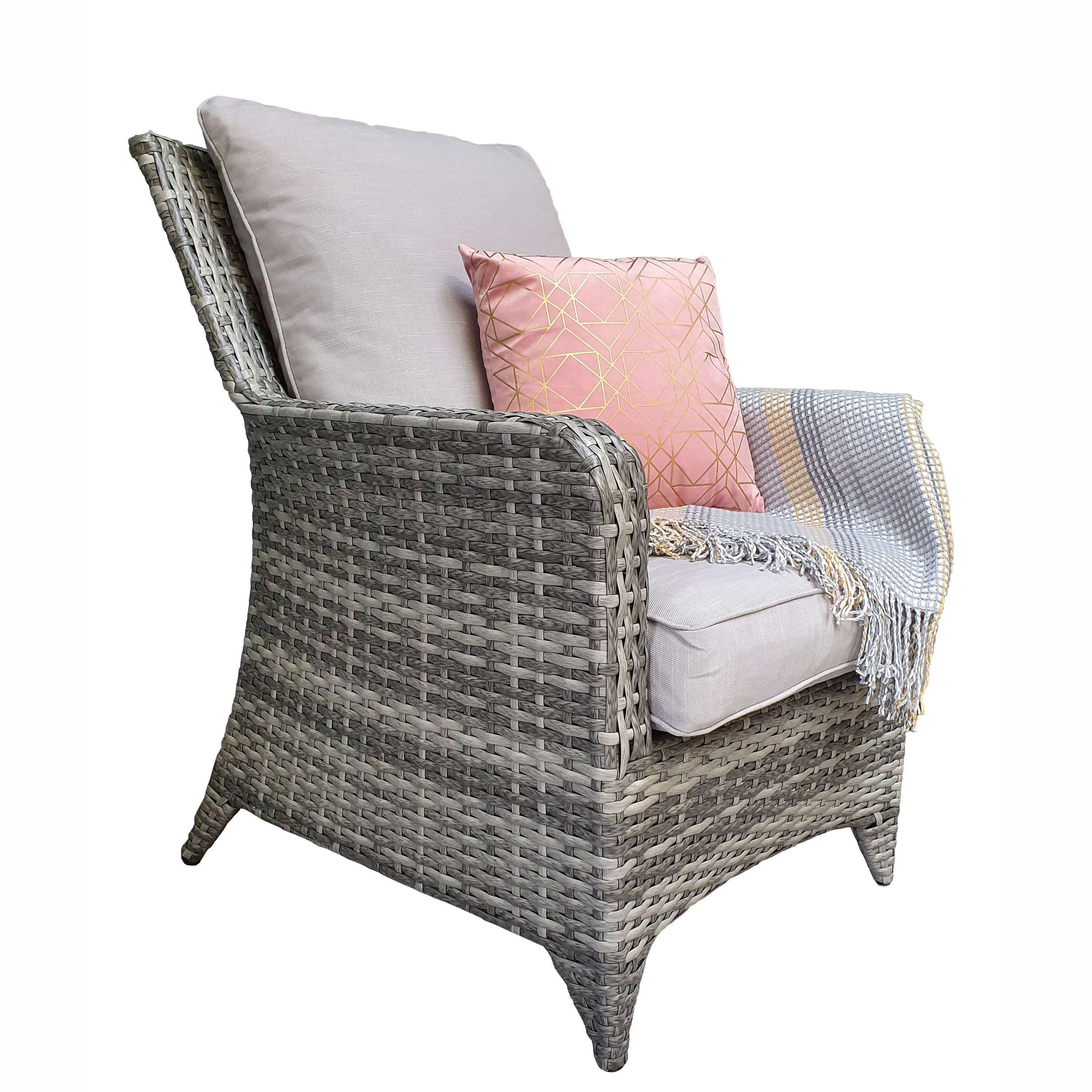Exceptional Garden:Signature Weave Sarah Lounge Set - Grey