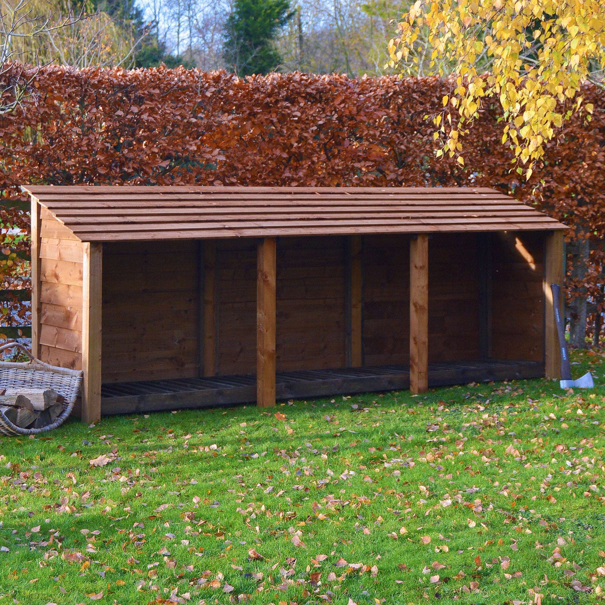 Rutland County Empingham Log Store - 4ft:Rutland County,Exceptional Garden