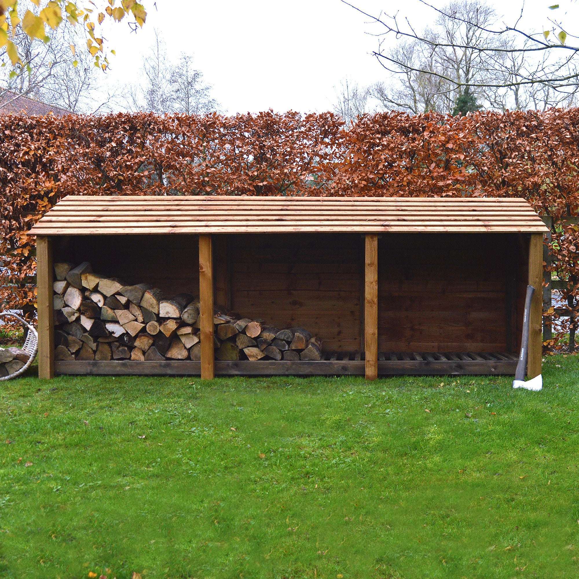 Exceptional Garden:Rutland County Empingham Log Store - 4ft