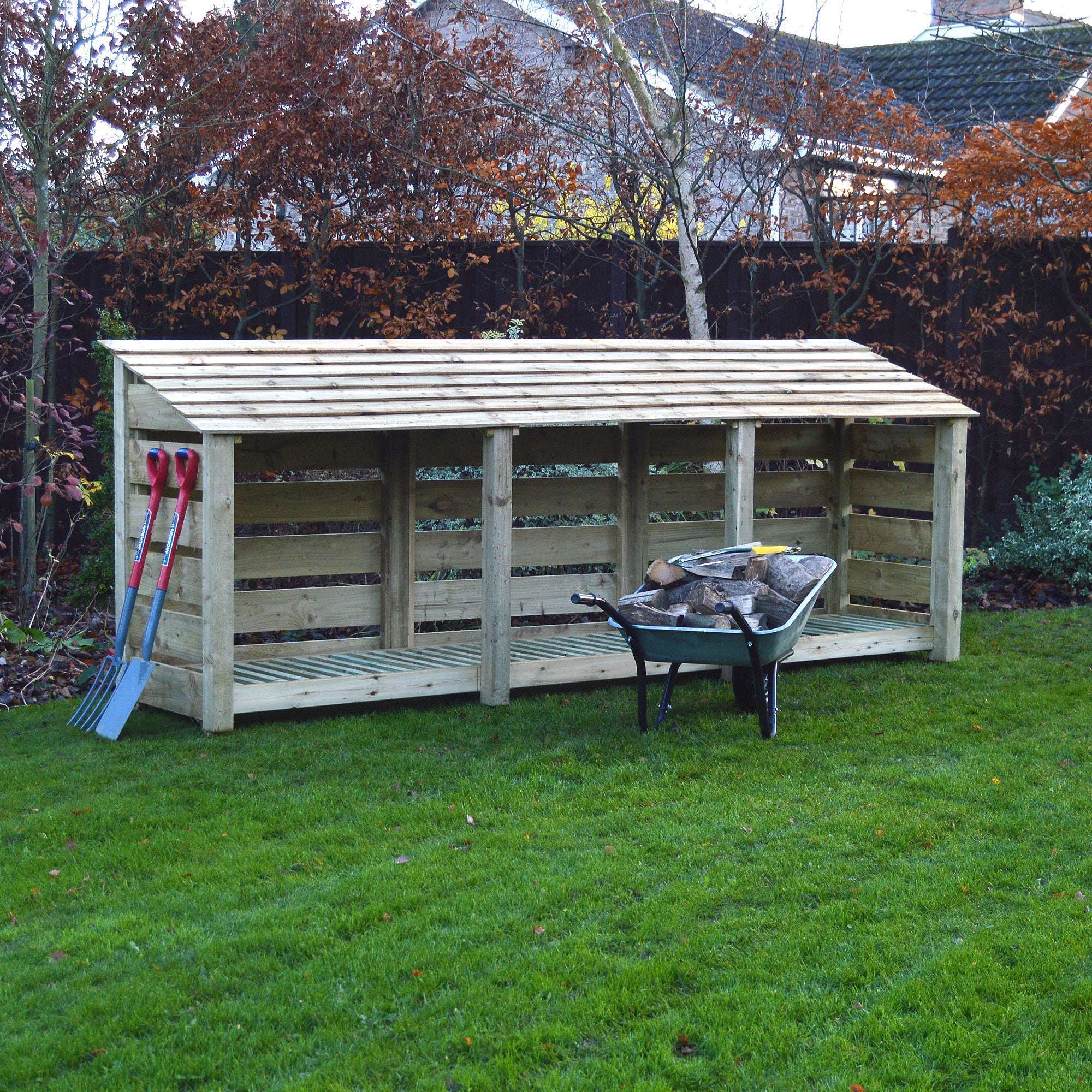 Rutland County Empingham Log Store - 4ft:Rutland County,Exceptional Garden