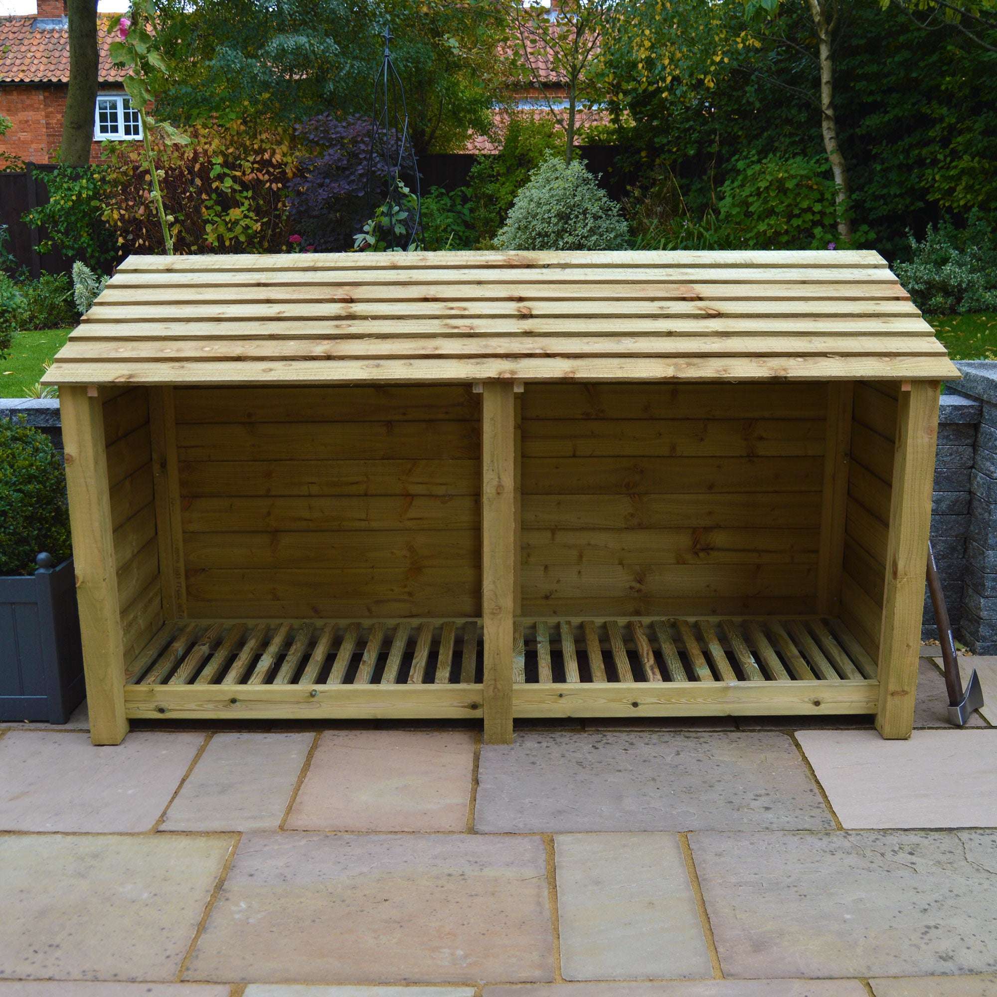 Exceptional Garden:Rutland Country Normanton Log Store - 4ft