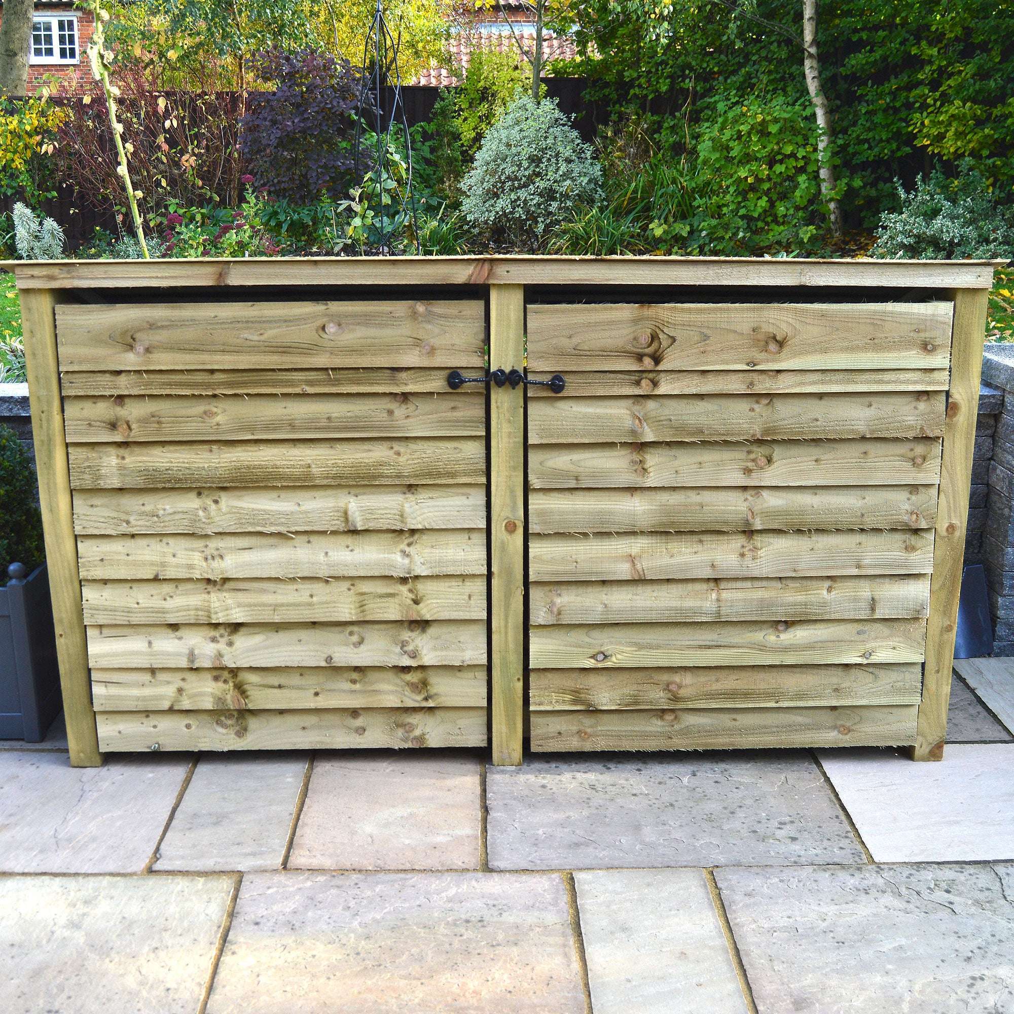 Exceptional Garden:Rutland County Normanton Log Store with Door - 4ft