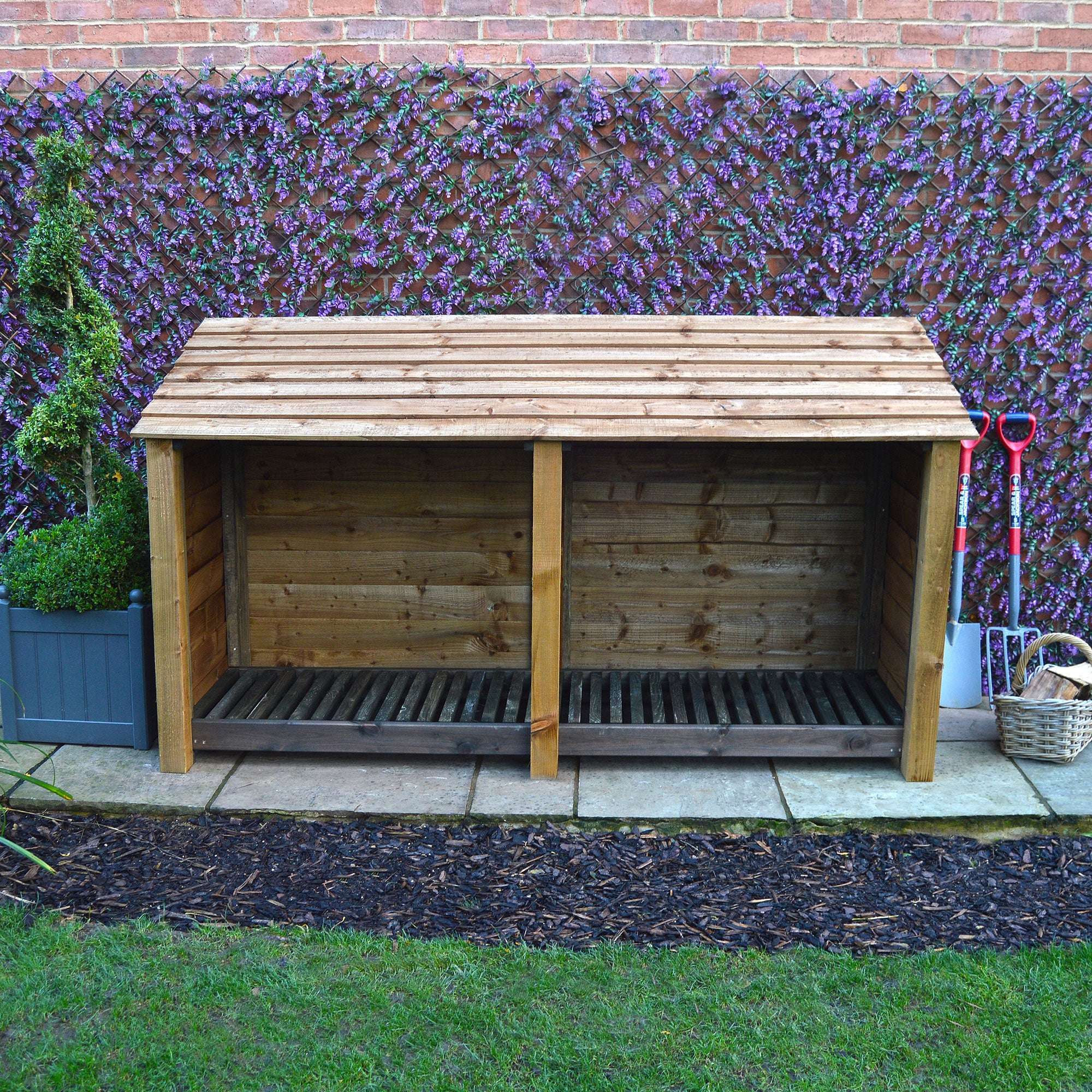 Exceptional Garden:Rutland Country Normanton Log Store - 4ft