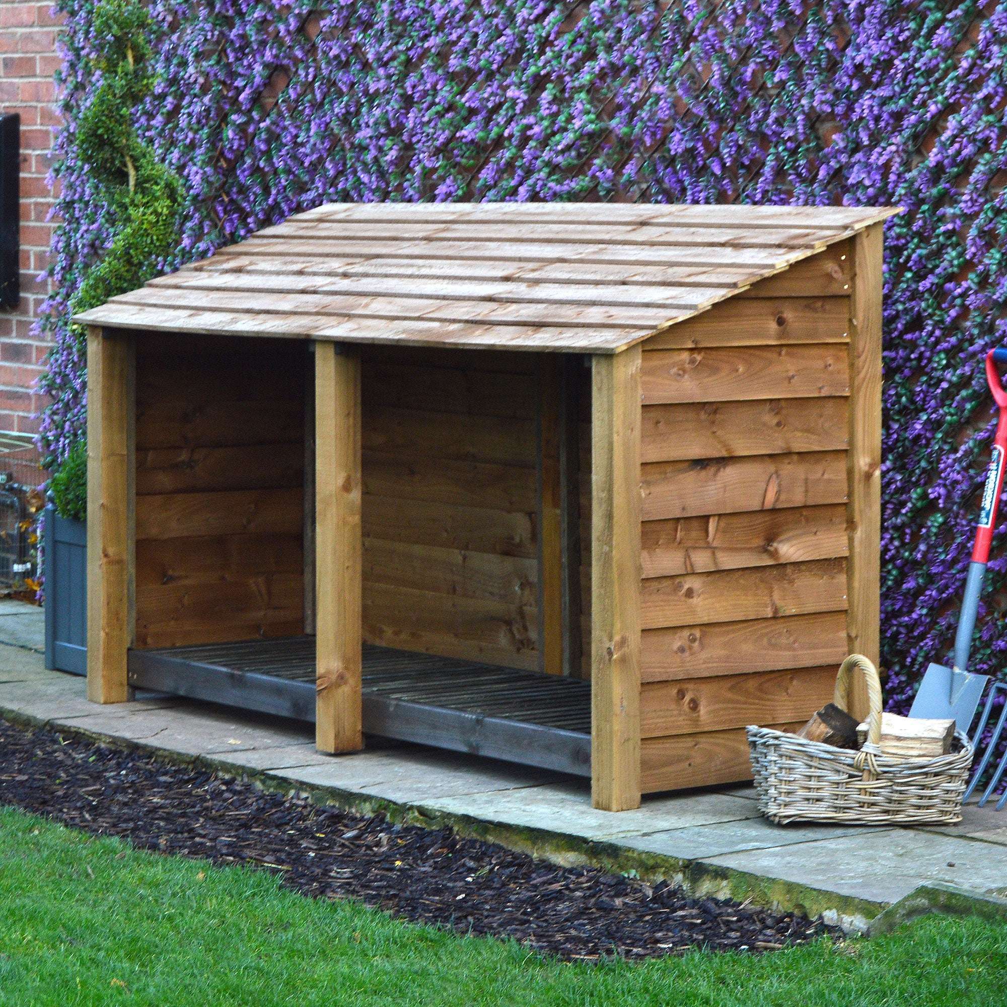 Exceptional Garden:Rutland Country Normanton Log Store - 4ft