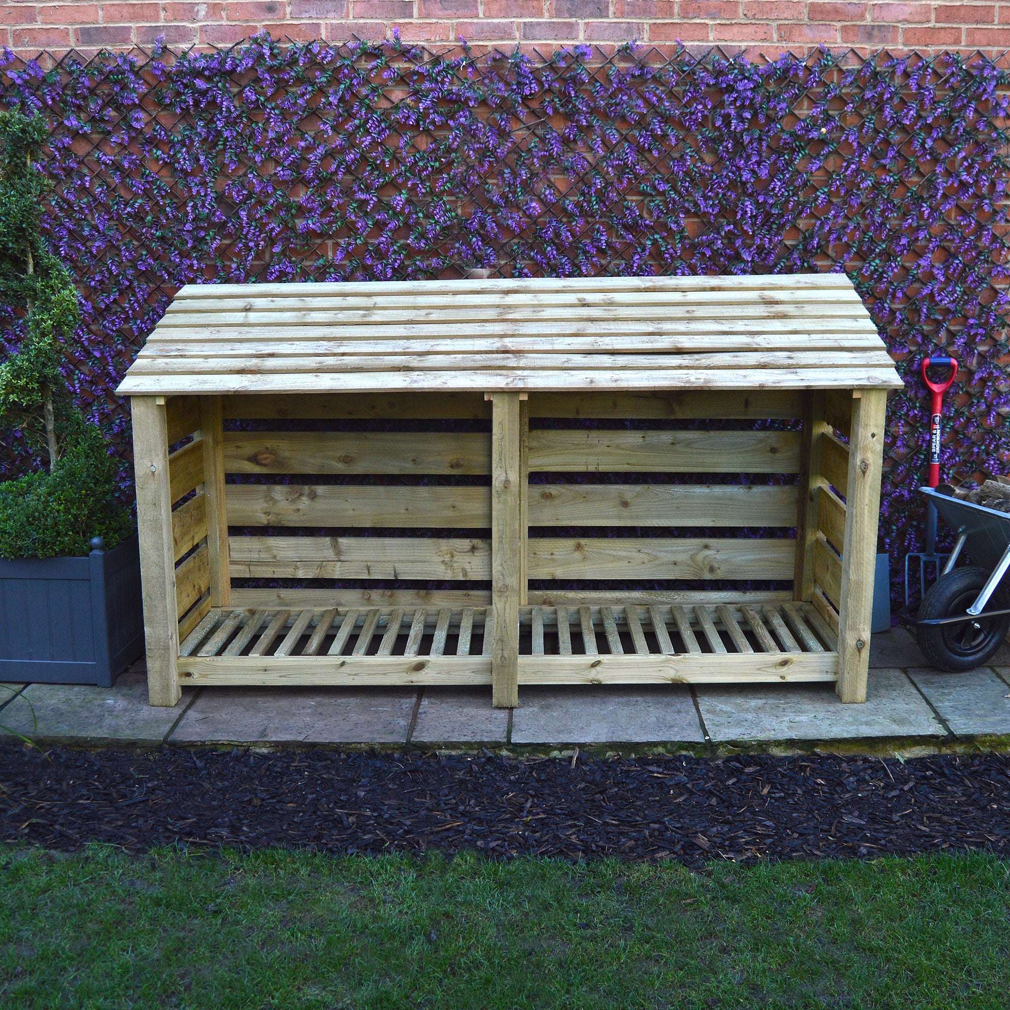 Exceptional Garden:Rutland Country Normanton Log Store - 4ft