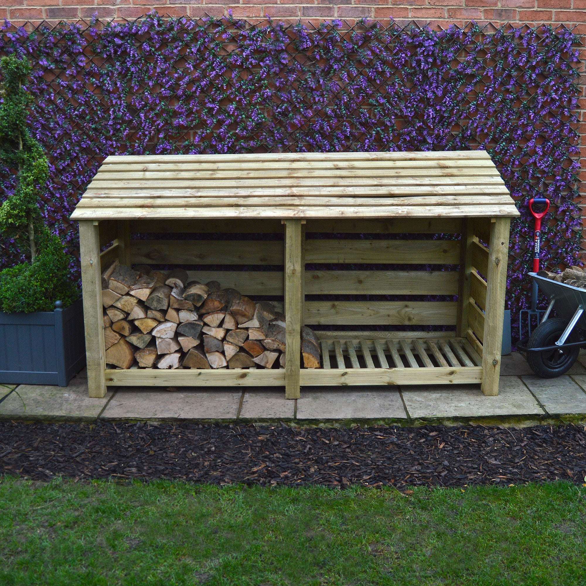 Exceptional Garden:Rutland Country Normanton Log Store - 4ft