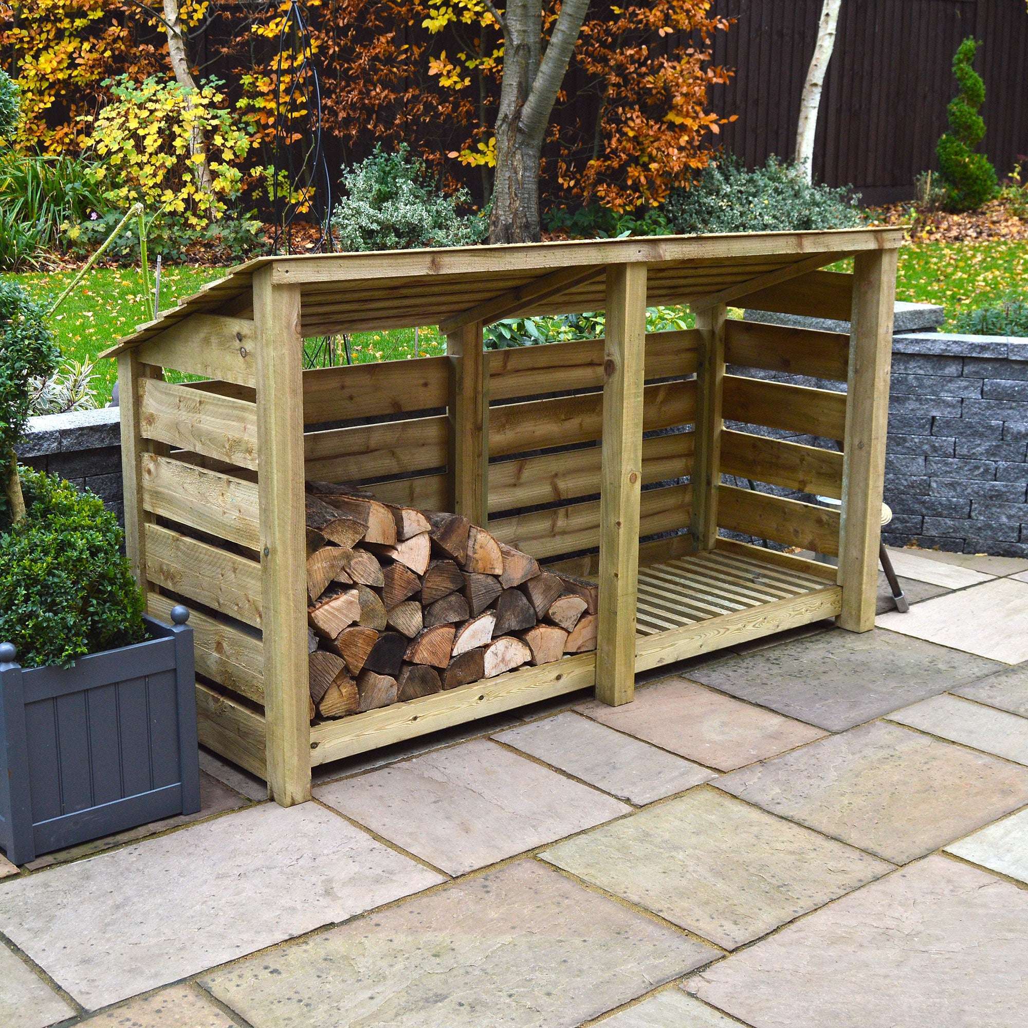 Exceptional Garden:Rutland Country Normanton Log Store - 4ft