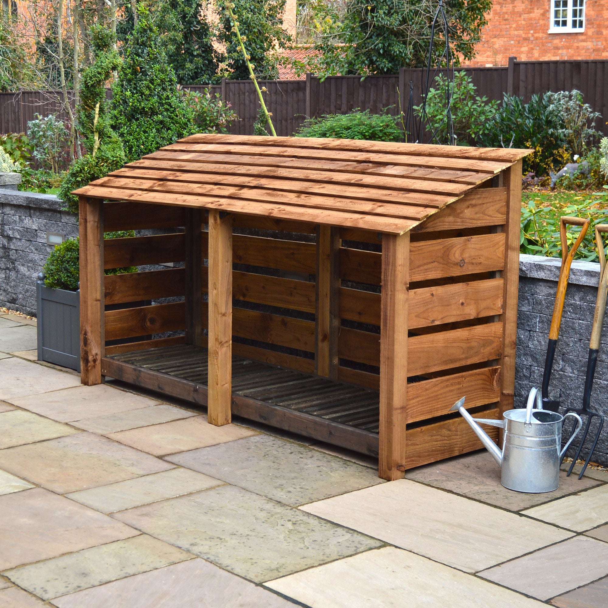 Rutland Country Normanton Log Store - 4ft:Rutland County,Exceptional Garden