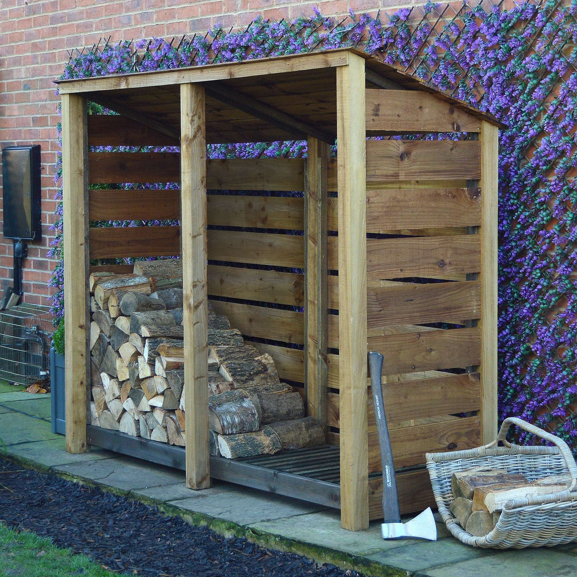 Exceptional Garden:Rutland Country Normanton Log Store - 6ft