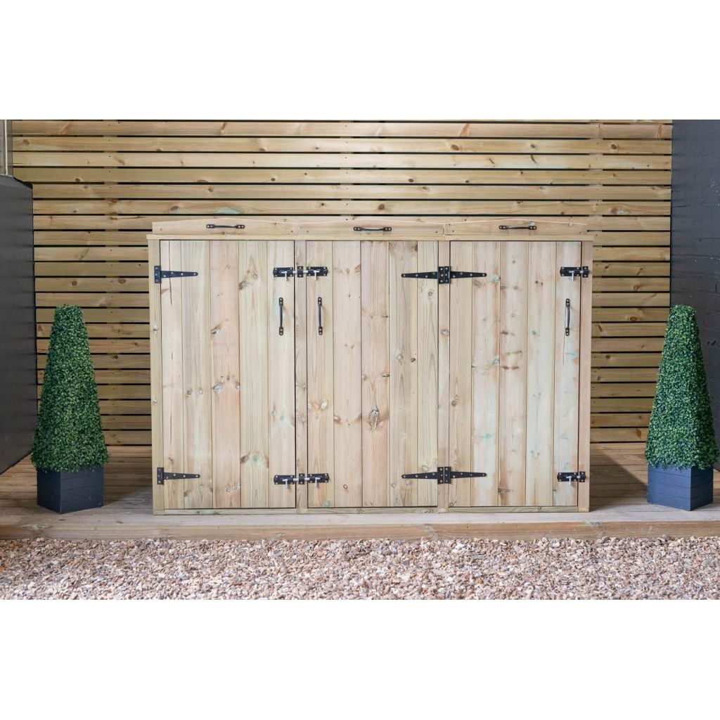 2 Wheelie Bin & 2 Recycle Box Store