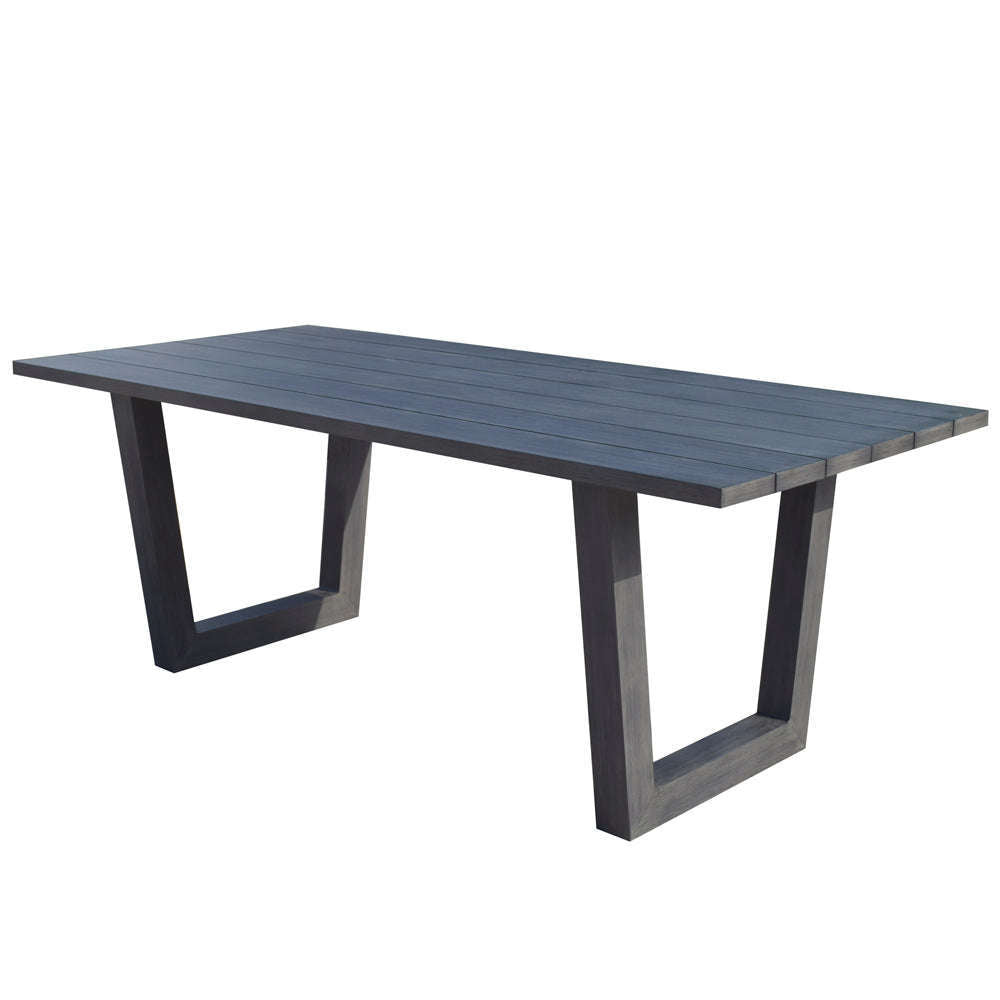 Exceptional Garden:Signature Weave Victoria Aluminium Plank Top Table