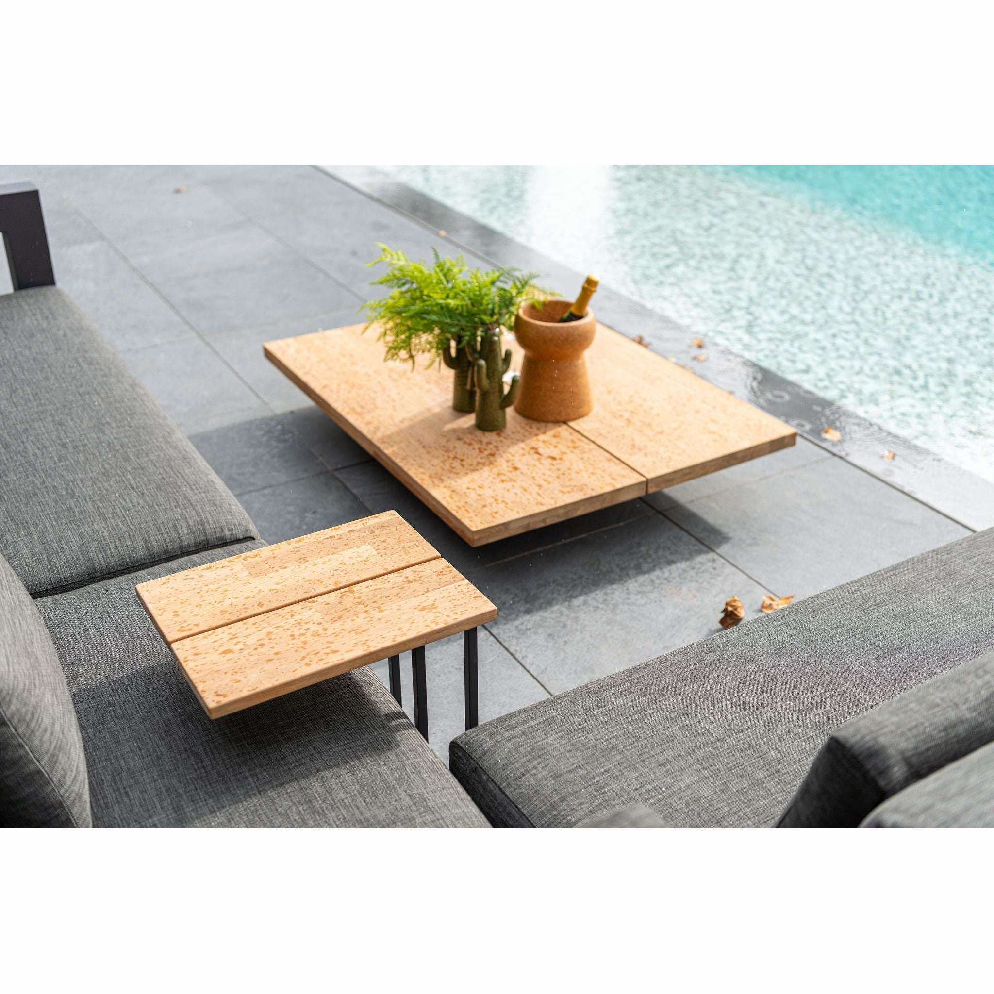 Exceptional Garden:4 Seasons Outdoor Metropolitan Corner Set with Metropolitan Coffee Table