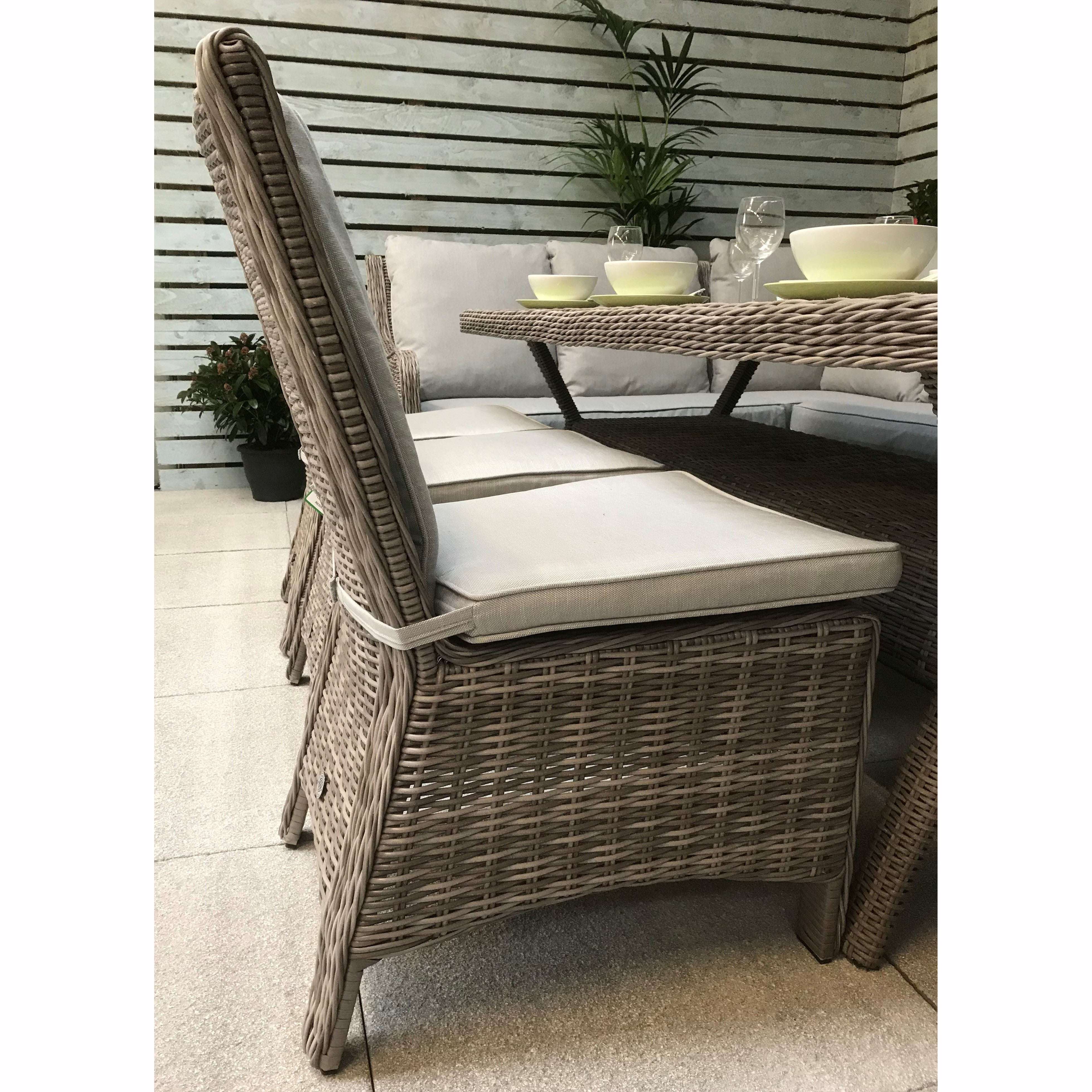 Exceptional Garden:Signature Weave Alexandra Large Corner Dining Set