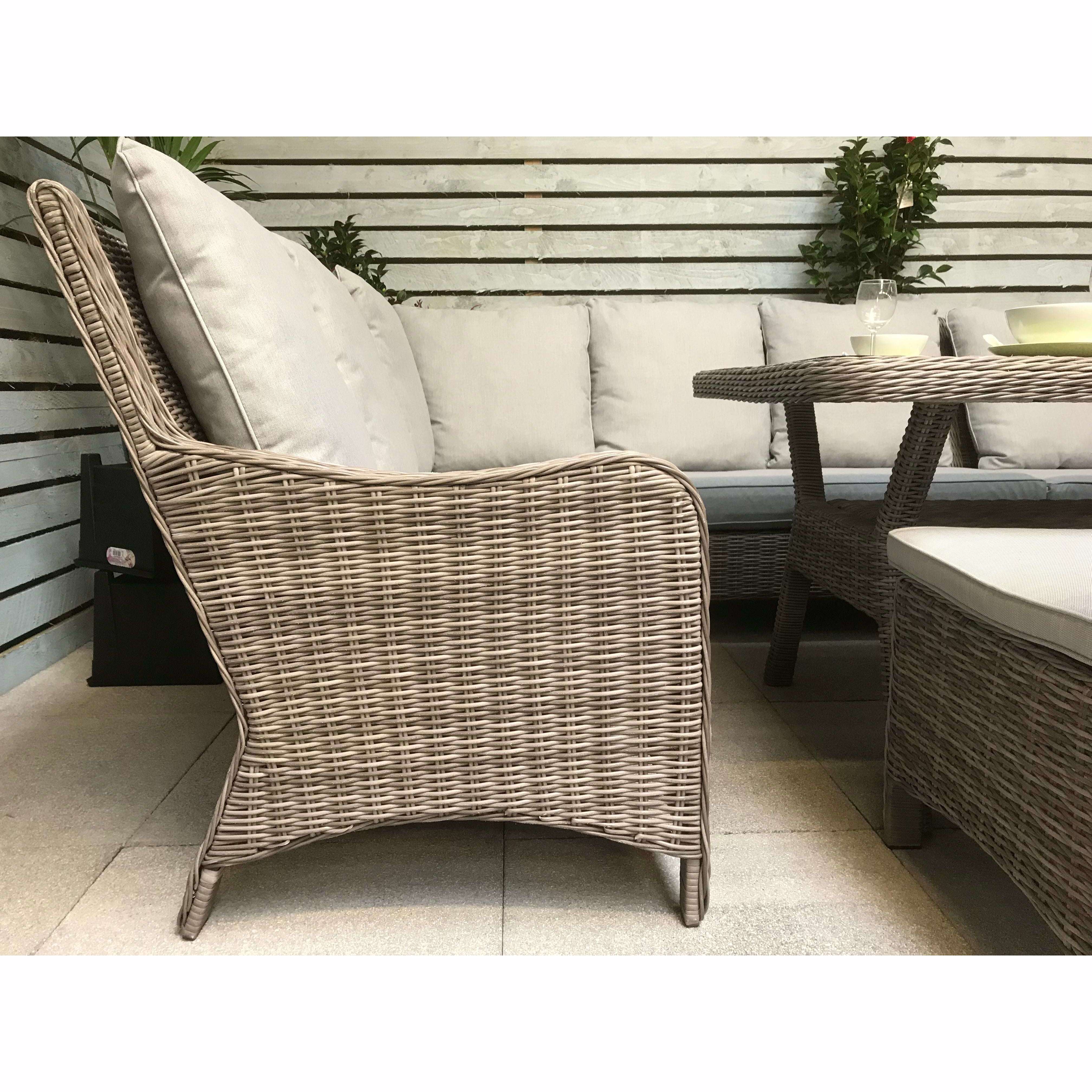 Exceptional Garden:Signature Weave Alexandra Large Corner Dining Set
