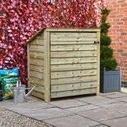 Exceptional Garden:Rutland Country Greetham Log Store With Kindling Shelf and Door - 4ft