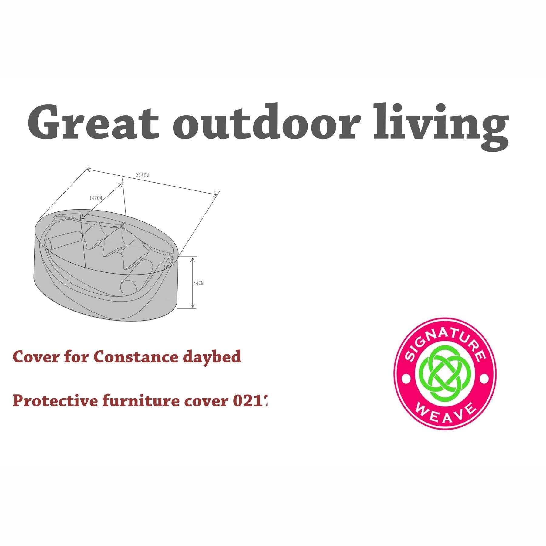 Exceptional Garden:Signature Weave Constance Daybed Furniture Cover