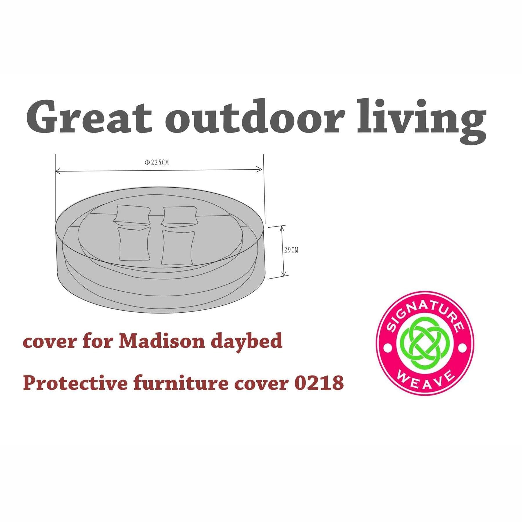 Exceptional Garden:Signature Weave Madison Daybed Furniture Cover