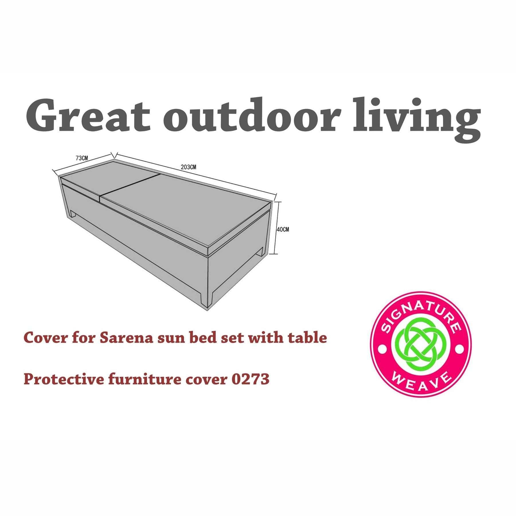 Exceptional Garden:Signature Weave Sunloungers Furniture Cover
