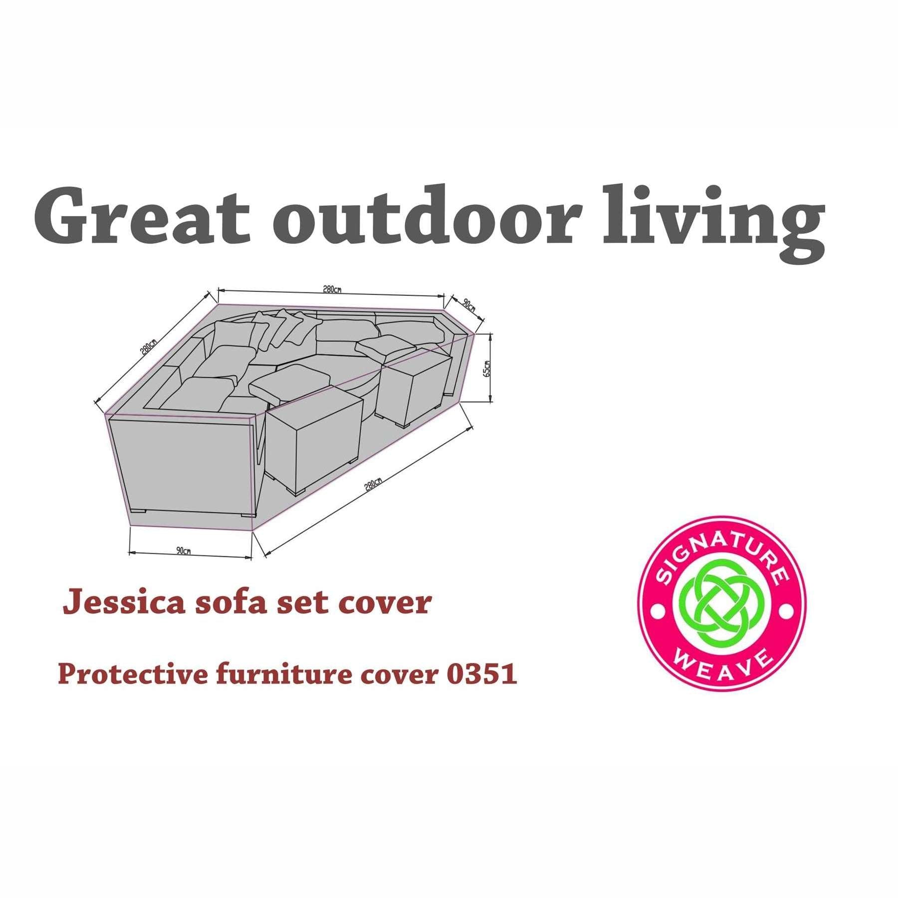Exceptional Garden:Signature Weave Jessica Furniture Cover