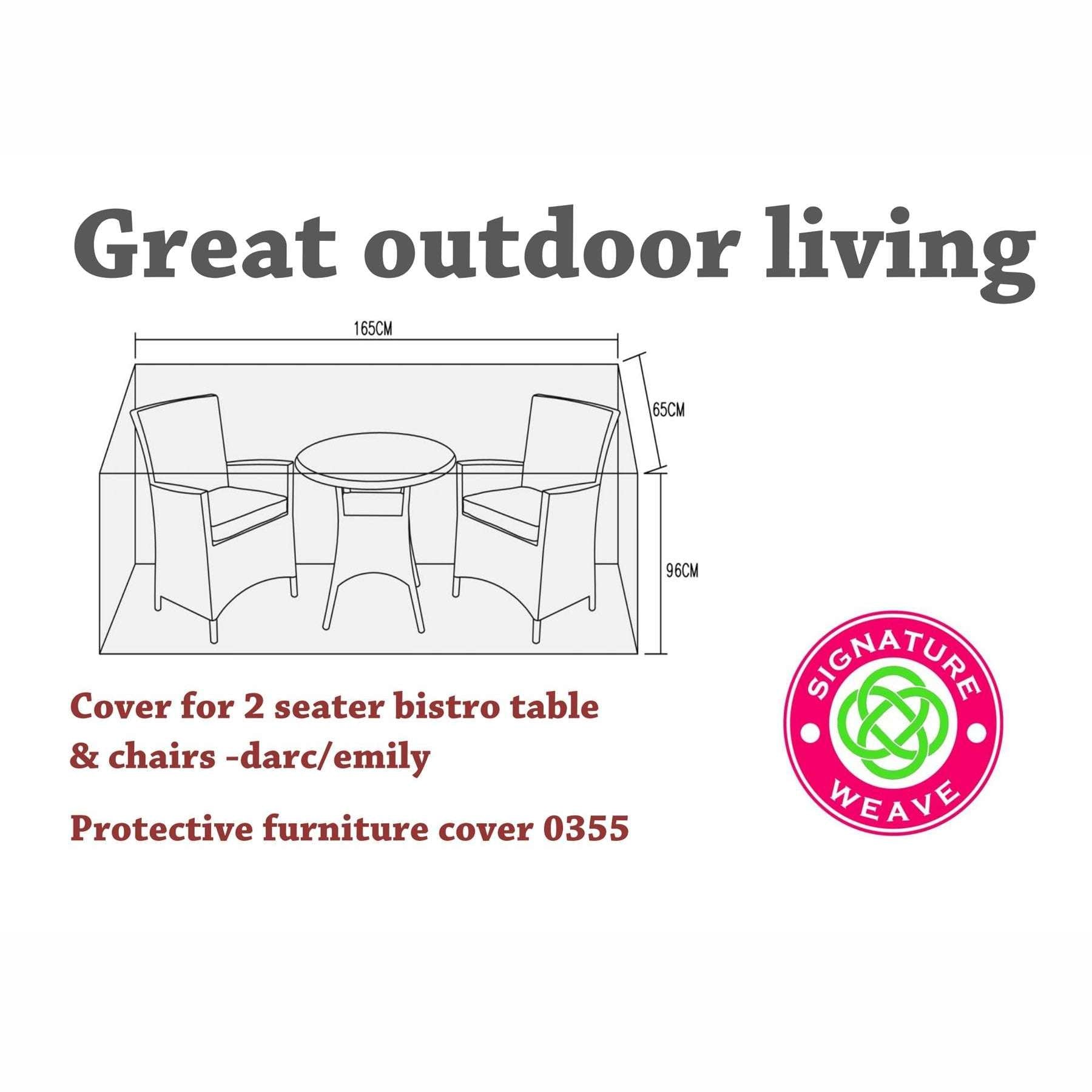 Exceptional Garden:Signature Weave Emily / Darcey Furniture Cover