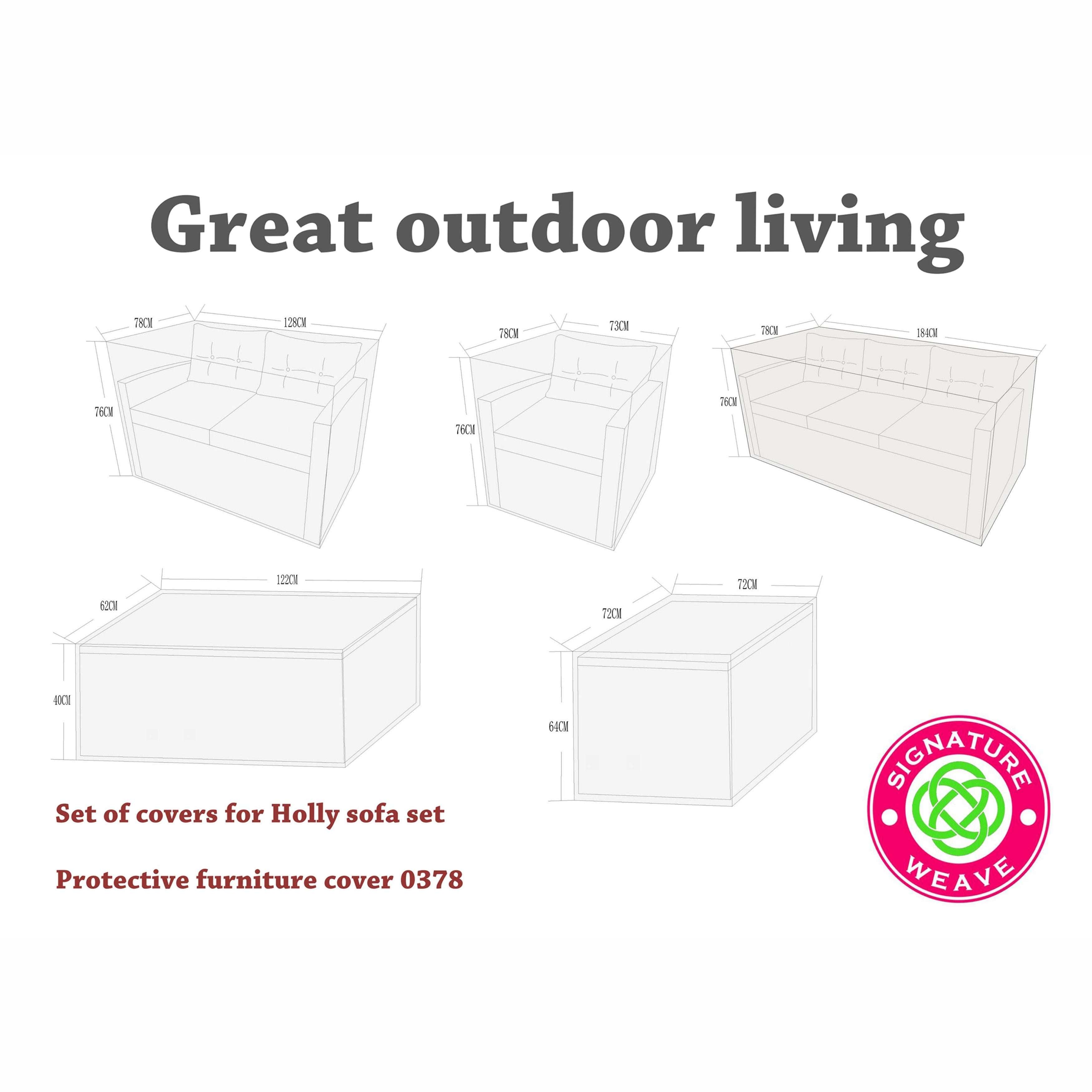 Exceptional Garden:Signature Weave Holly Furniture Cover