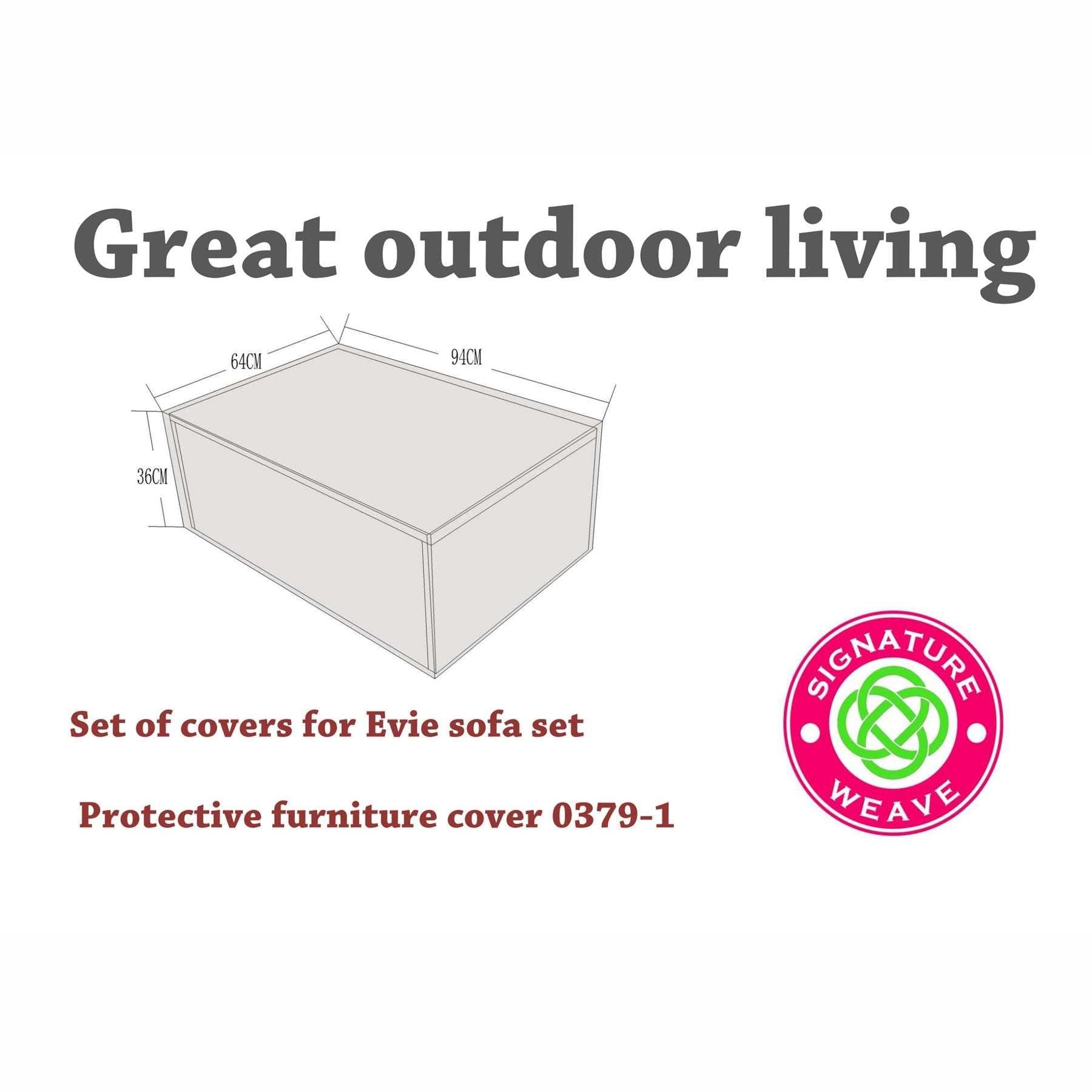 Exceptional Garden:Signature Weave Evie Furniture Cover