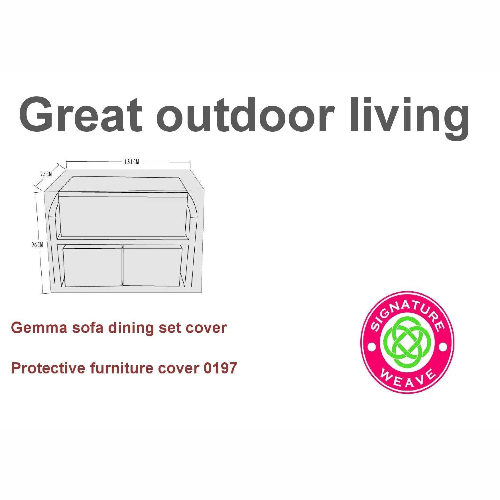 Exceptional Garden:Signature Weave 73 x 131 x 96 cm Furniture Cover