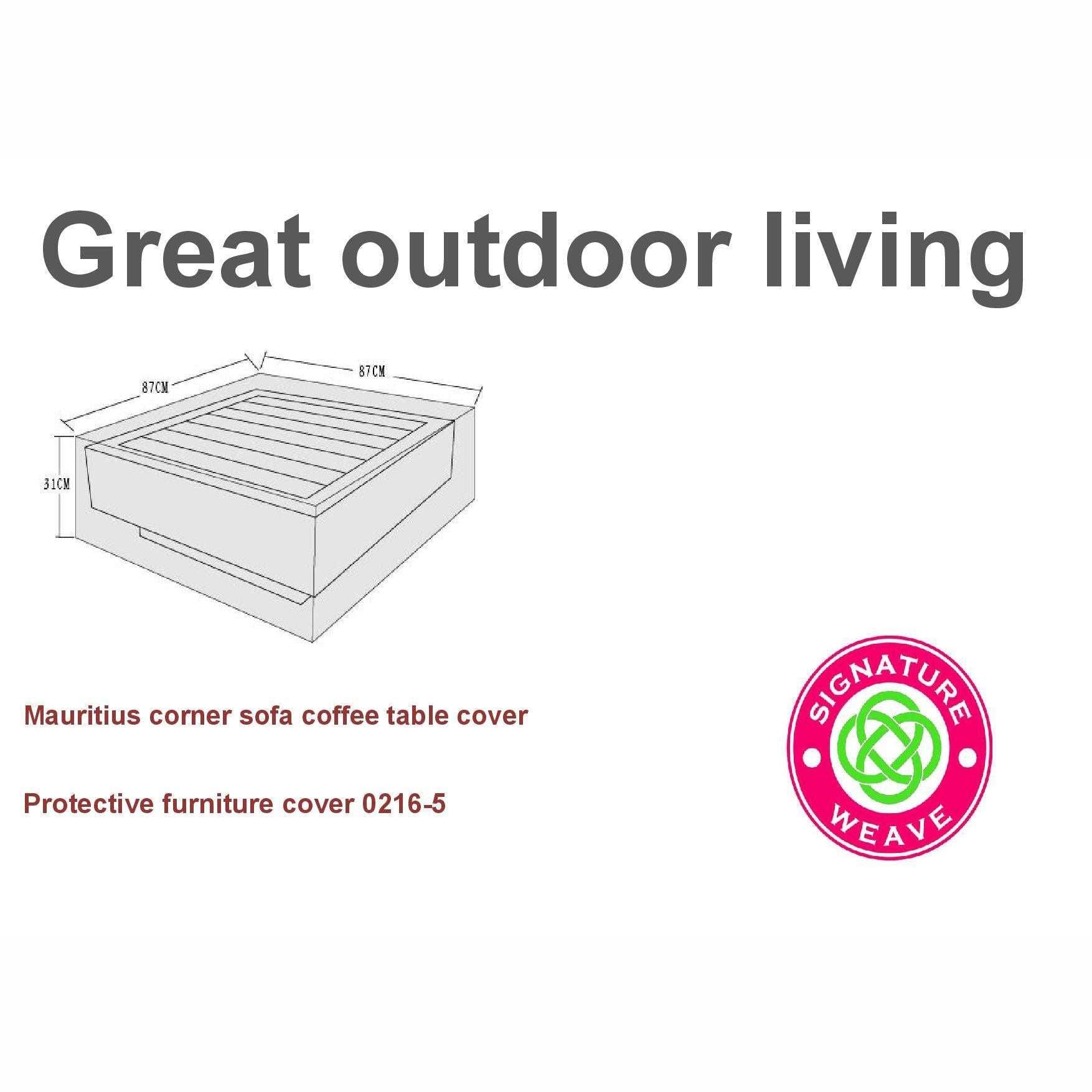Exceptional Garden:Signature Weave Mauritius Furniture Cover