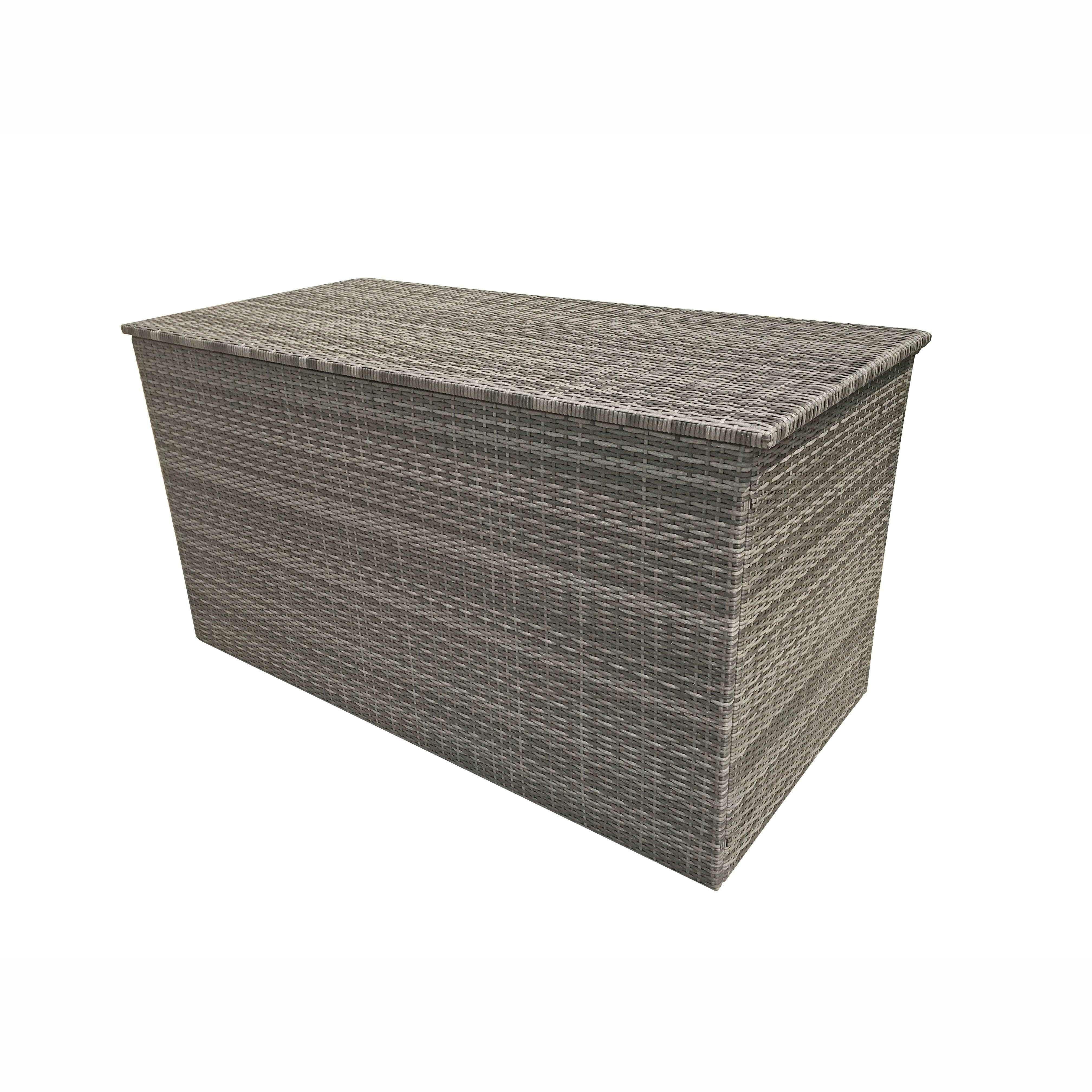 Exceptional Garden:Signature Weave Cushion Box - Large Flat Grey Weave
