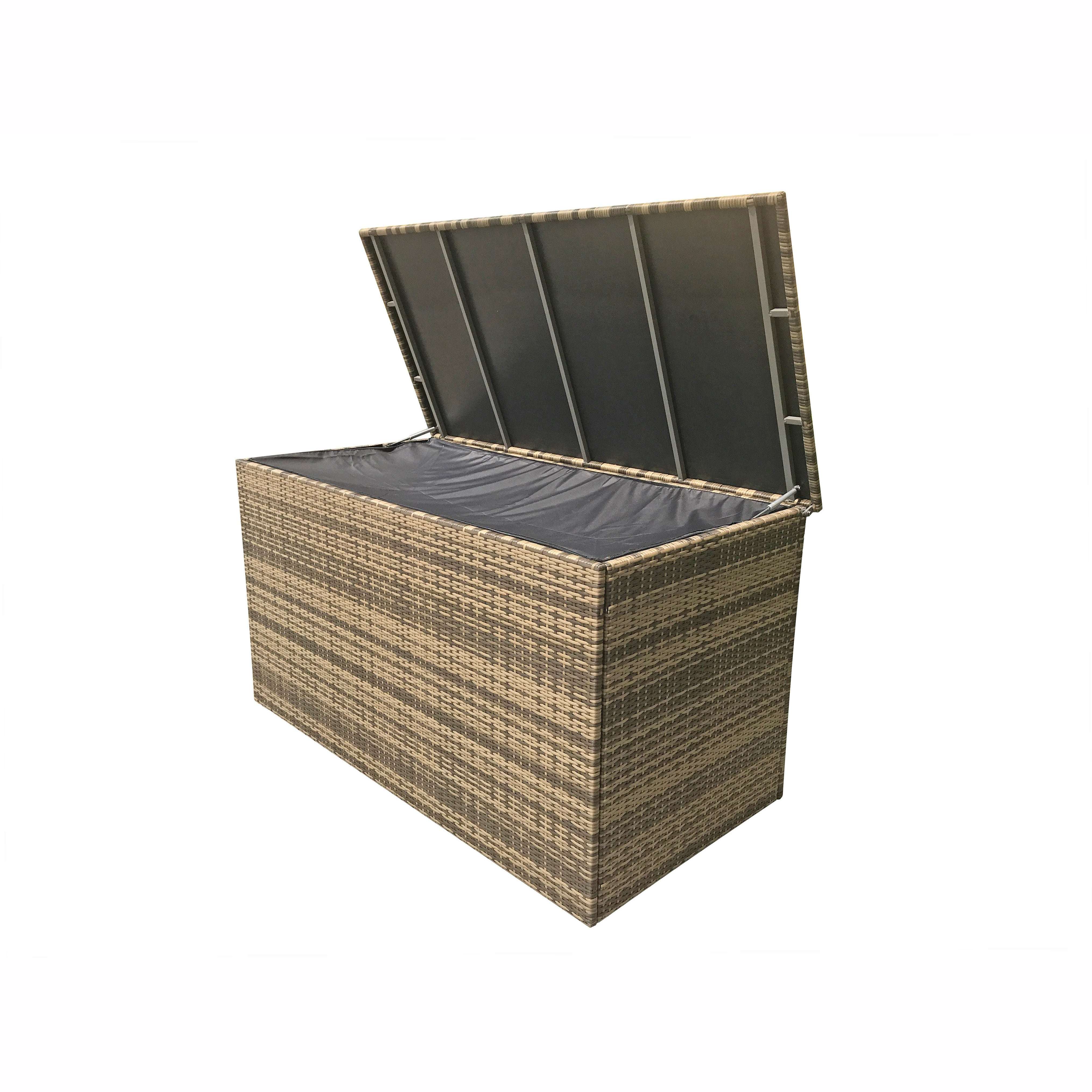 Exceptional Garden:Signature Weave Cushion Box - Large Flat Brown Weave